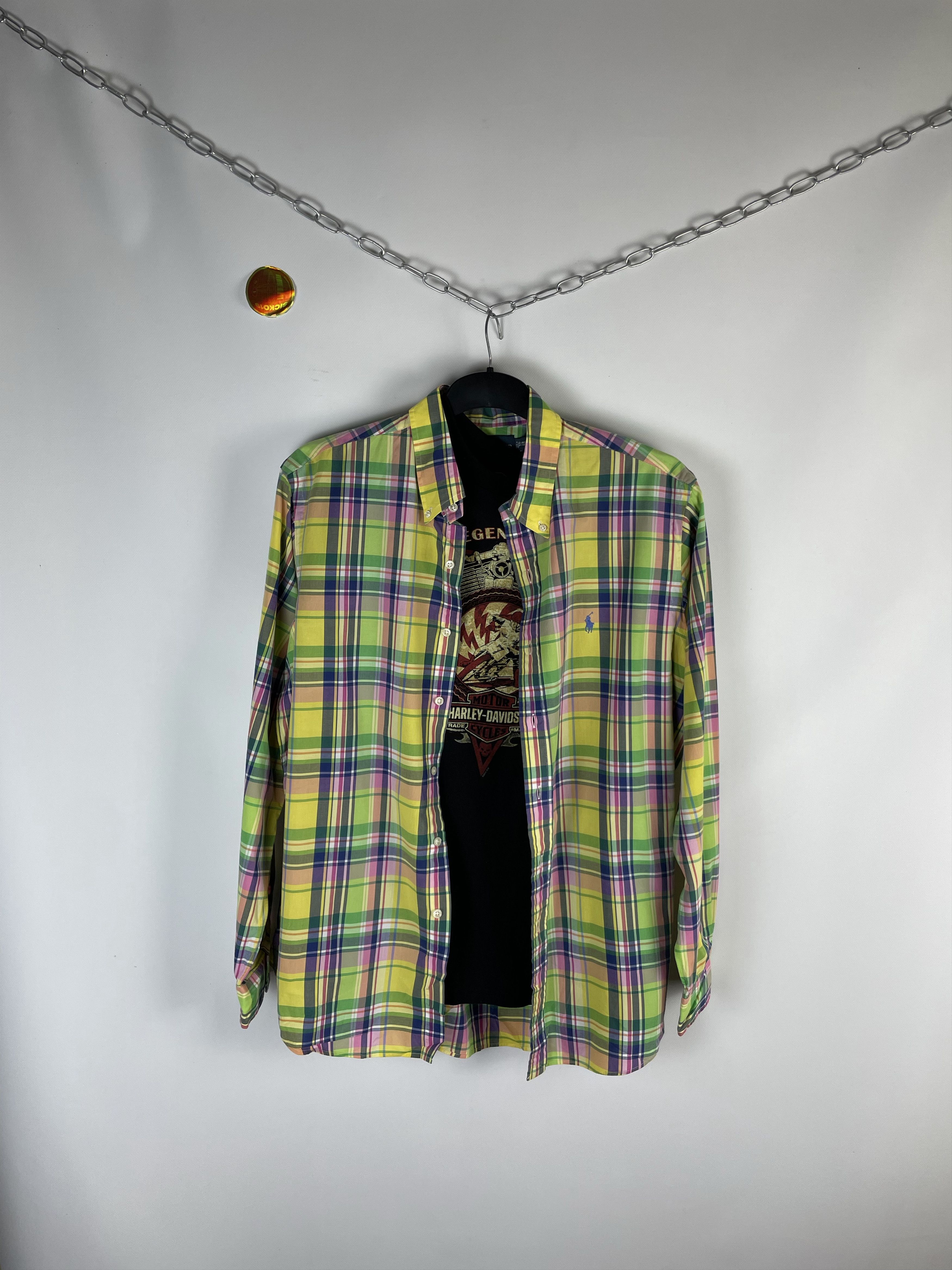Flannel Flannel Polo Ralph Lauren Vintage Mens Plaid Shirt Size US XL / EU 56 / 4 - 1 Thumbnail
