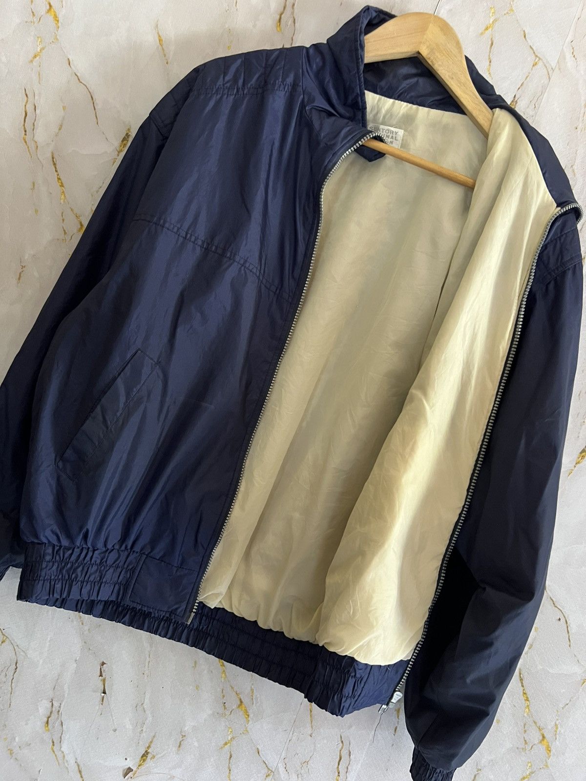 Vintage Suntory Boss Coffee Zipper Jacket – Rare Collectible