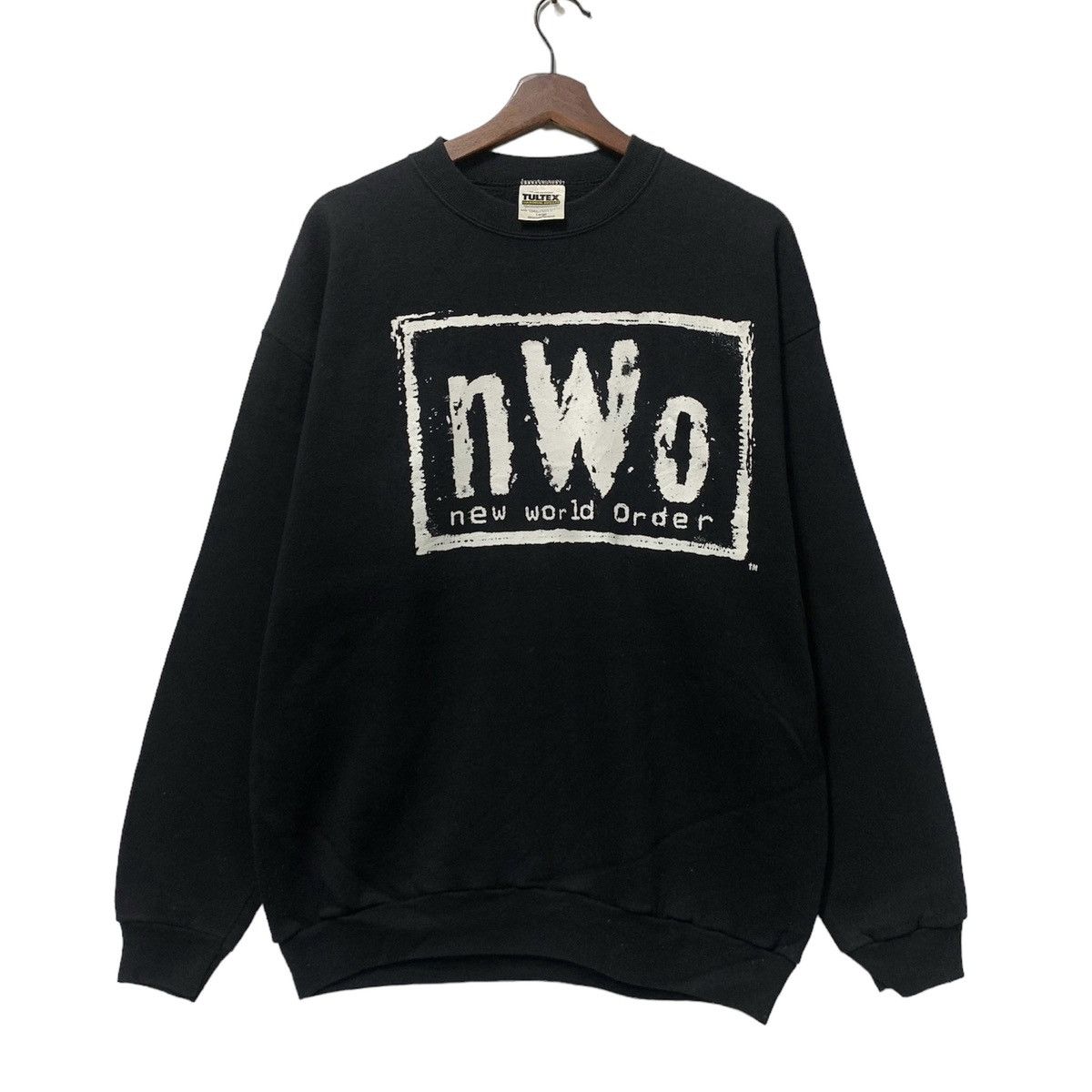 Tultex Vintage 90s Tultex New World Order Sweatshirt Size US L / EU 52-54 / 3 - 1 Thumbnail