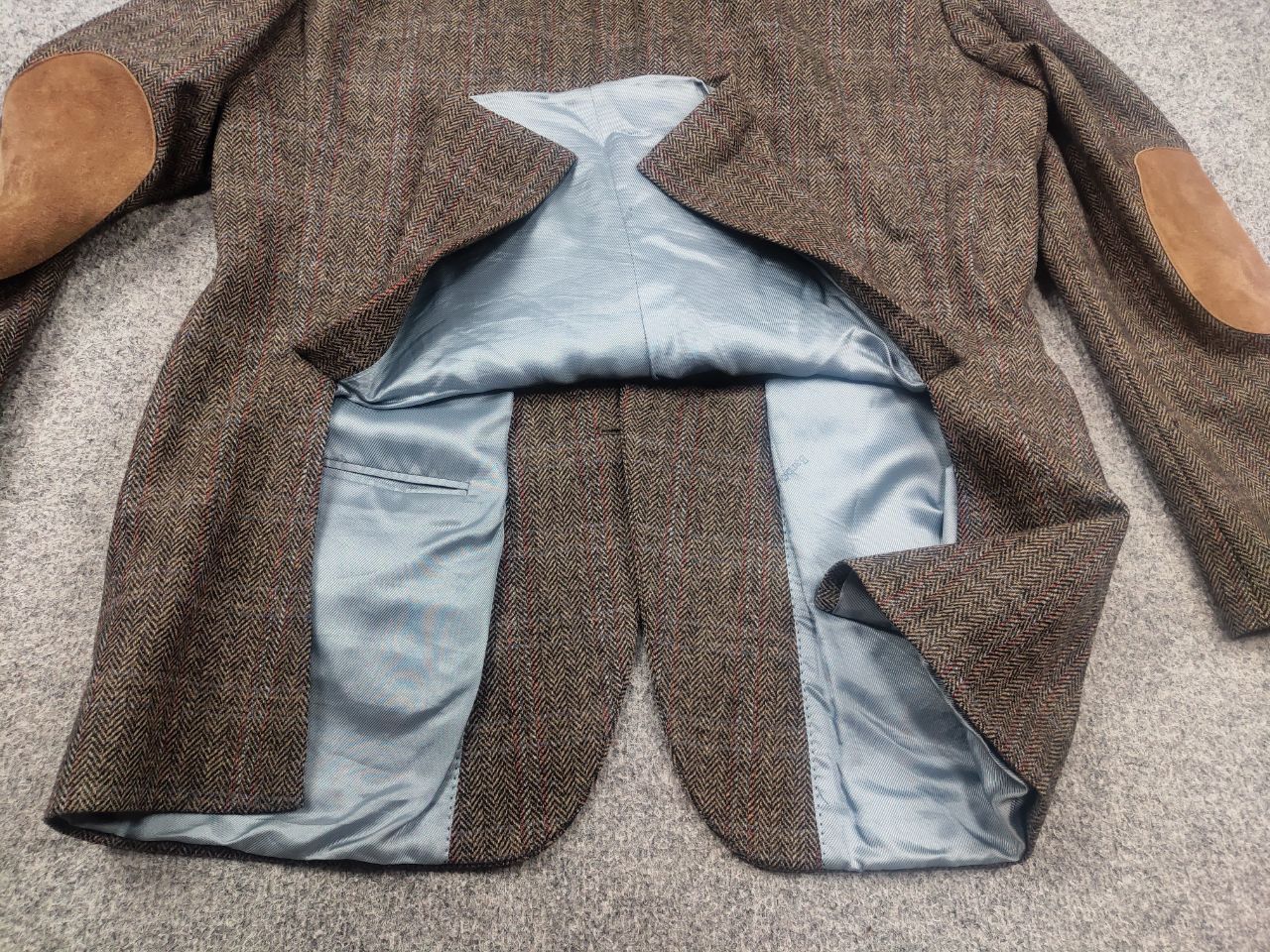 Barbour Vintage Barbour herren Wool Tweed herringbone Blazer Jacket Size US L / EU 52-54 / 3 - 10 Thumbnail