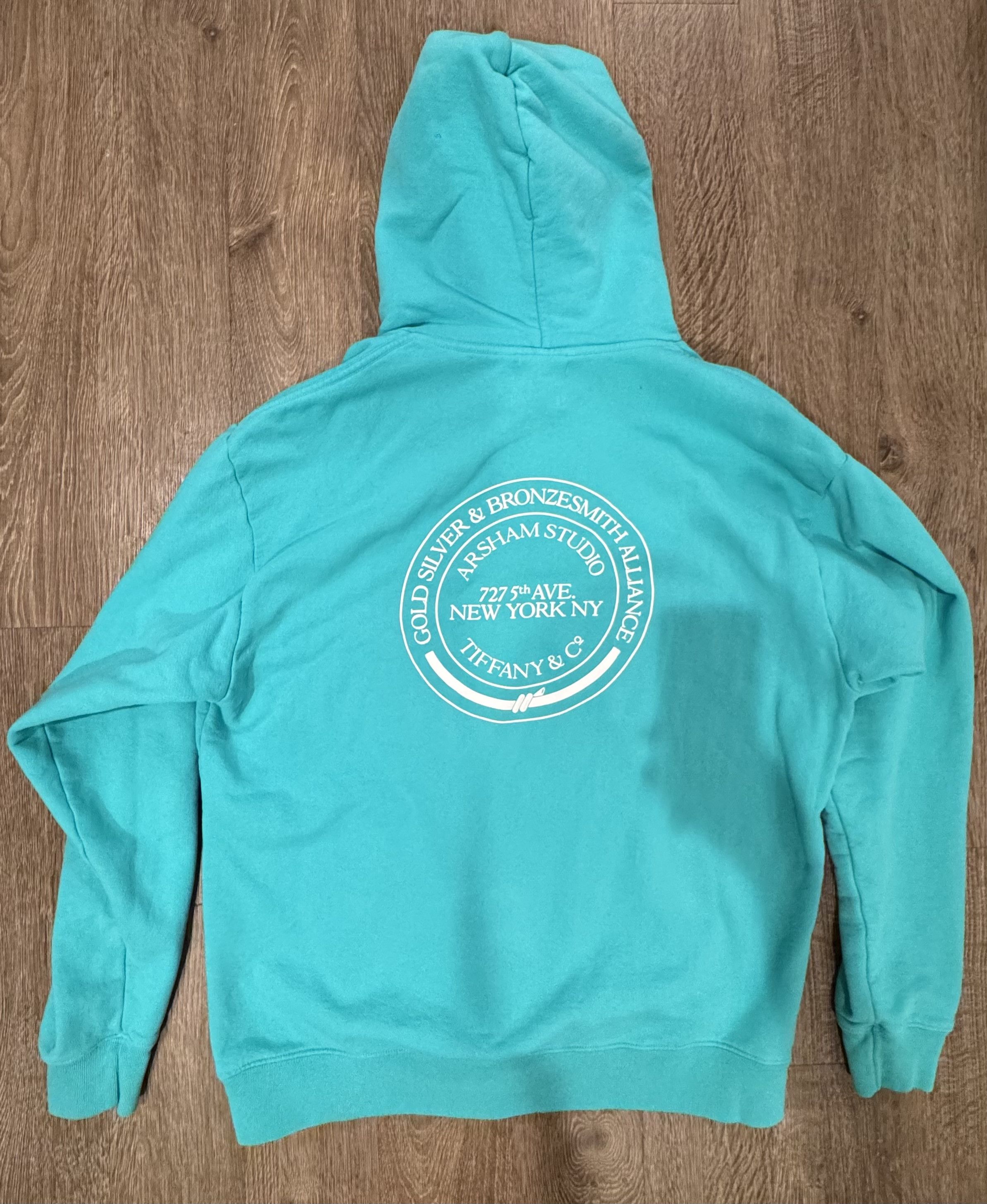 Tiffany & Co. NEW TIFFANY x ARSHAM STUDIO HOODIE IN TIFFANY BLUE SZ XL Size US XL / EU 56 / 4 - 2 Thumbnail