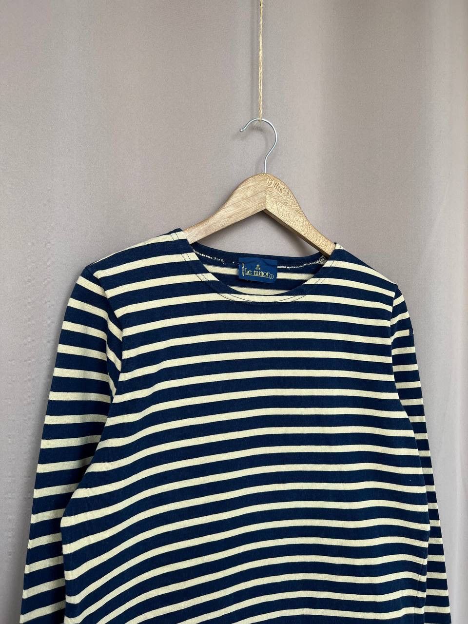 Le Minor Made In France Striped Long Sleeve Women Size 2 M/L