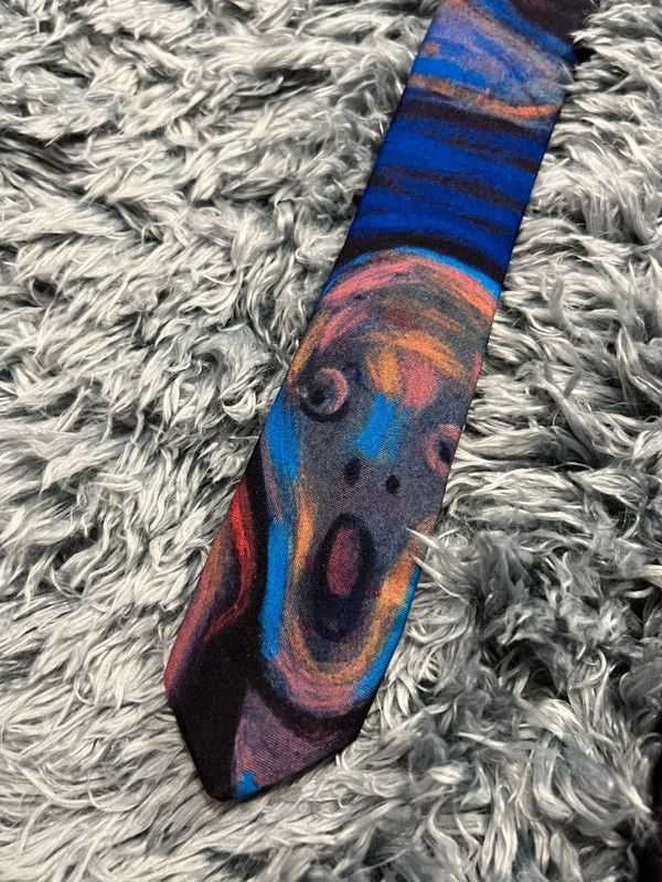 Ralph Marlin × Vintage Ralph Marlin The Scream Edvard Munch 1994 Tie Size ONE SIZE - 5 Thumbnail
