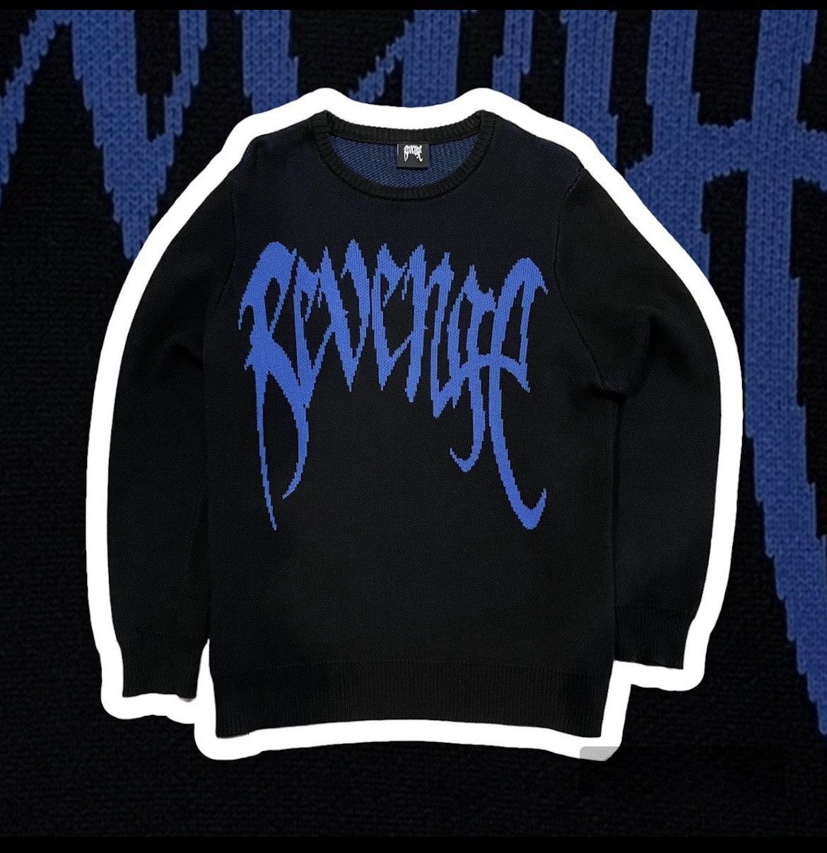 Revenge Revenge Blue Logo Knit Size US M / EU 48-50 / 2 - 1 Thumbnail