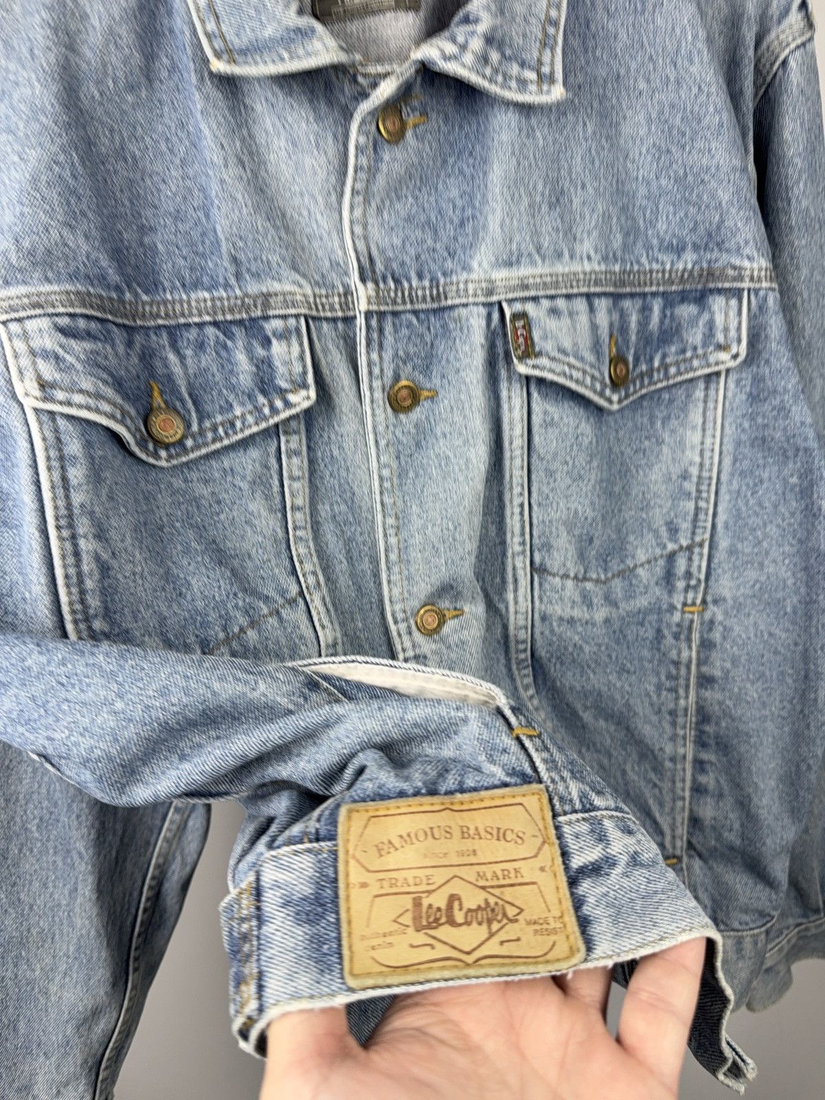Lee Vntg Retro USA 90s Lee Cooper Western Denim Trucker Jacket Size US L / EU 52-54 / 3 - 5 Thumbnail