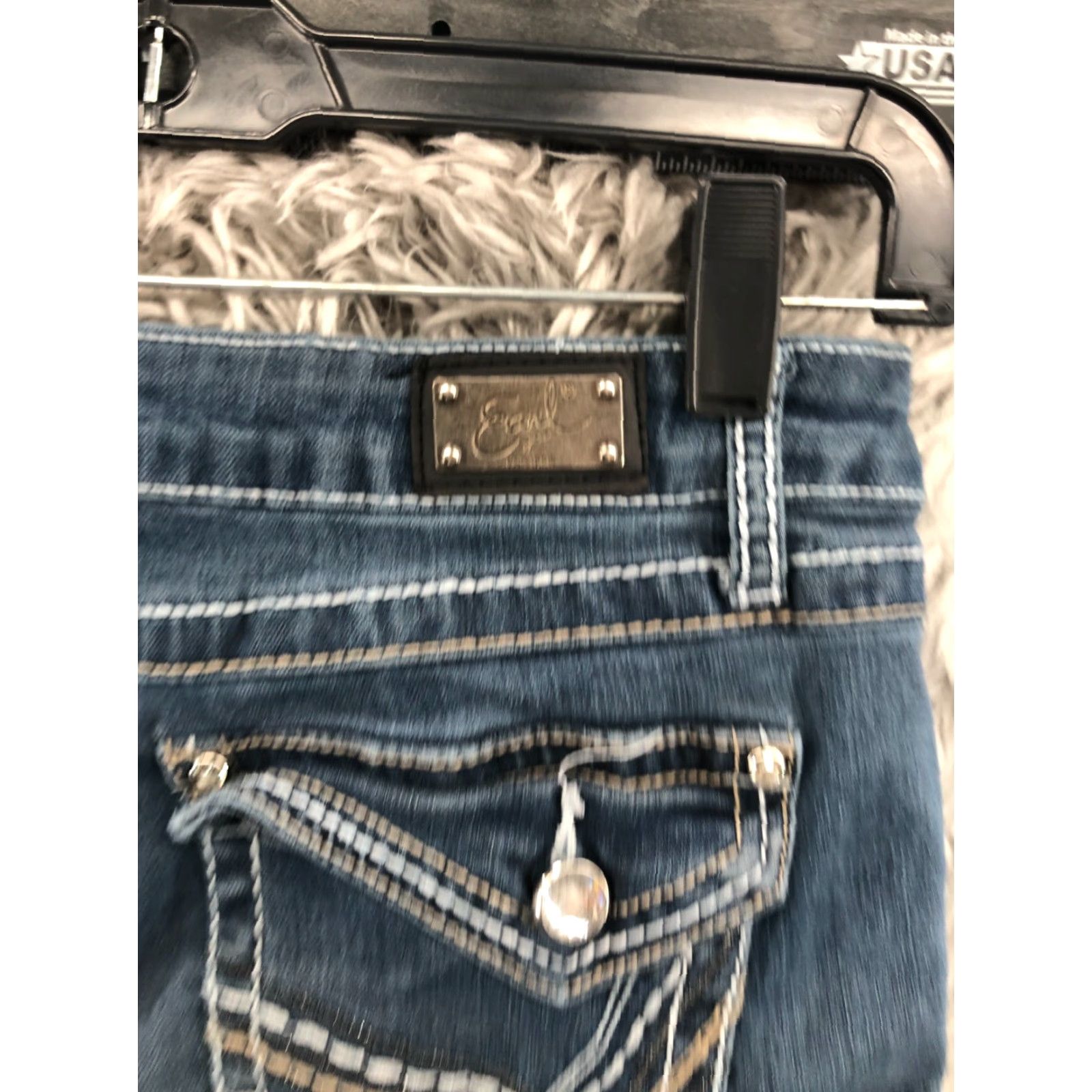 Vintage Earl Jeans Straight 6 Womens Regular Medium Blue Denim 5-Pocket Zipper Button Earl Jean Model Womens Male? Size 28" / US 6 / IT 42 - 7 Thumbnail