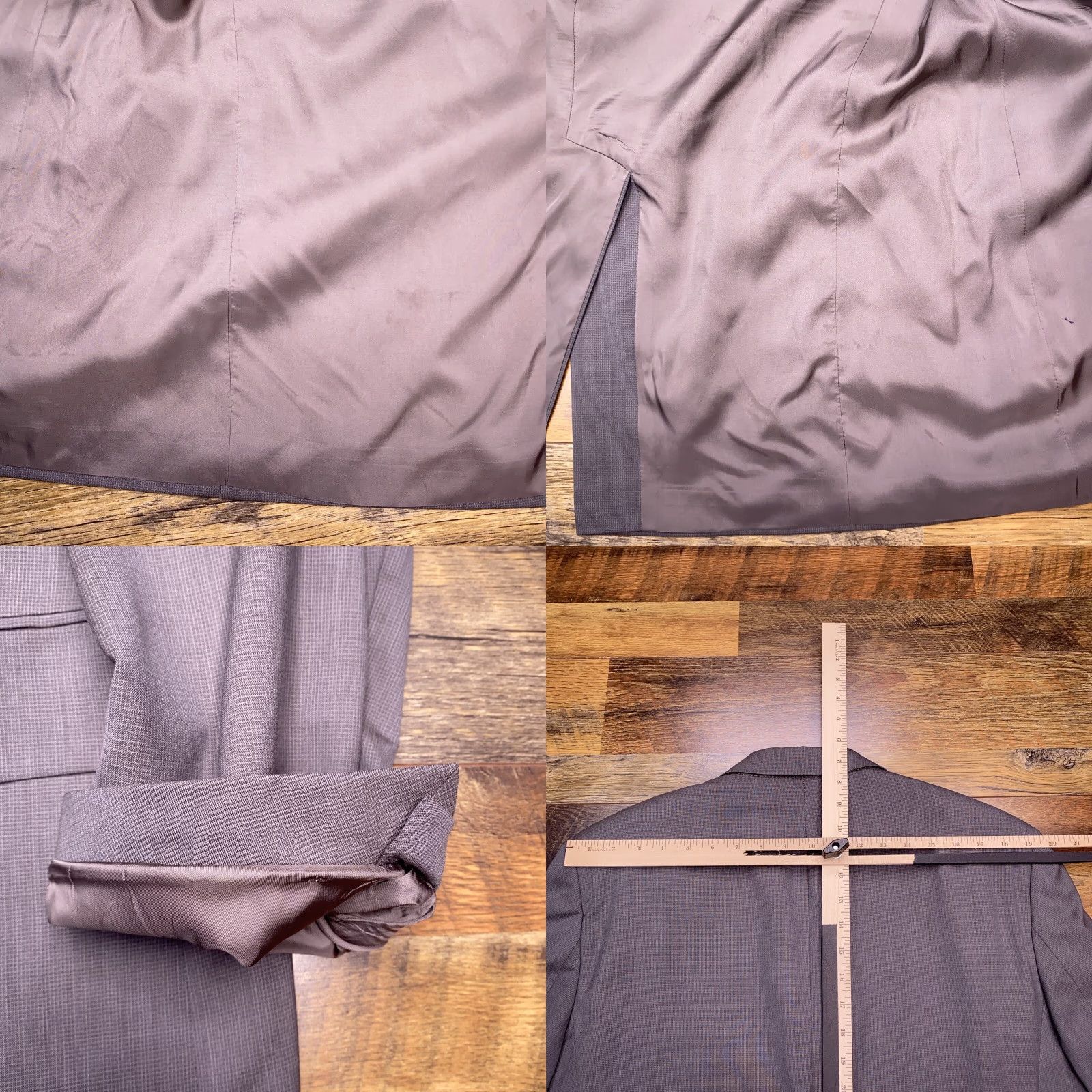 Hugo Boss VINTAGE Hugo Boss 2 Piece Suit Gray (42R) Men Regular Size 42R - 8 Thumbnail