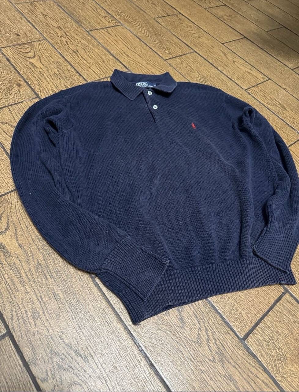 Polo Ralph Lauren × Vintage Vintage Polo Ralph Lauren Distressed Rugby Sweatshirt Size US S / EU 44-46 / 1 - 2 Thumbnail