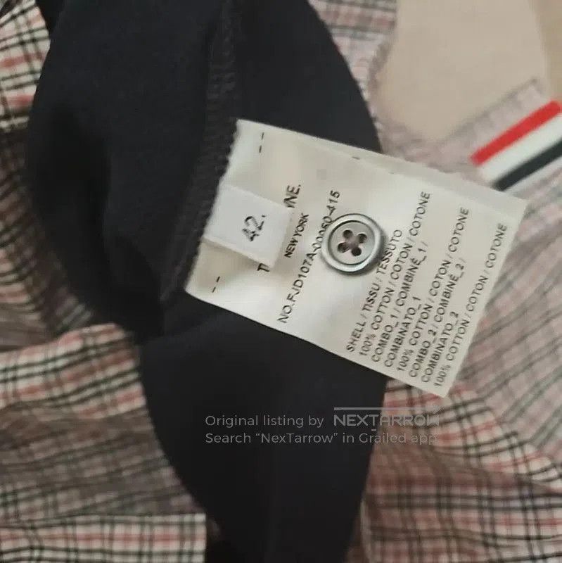 Thom Browne Thom Browne Navy Cotton Short Dress for Women . Size L / US 10 / IT 46 - 5 Thumbnail