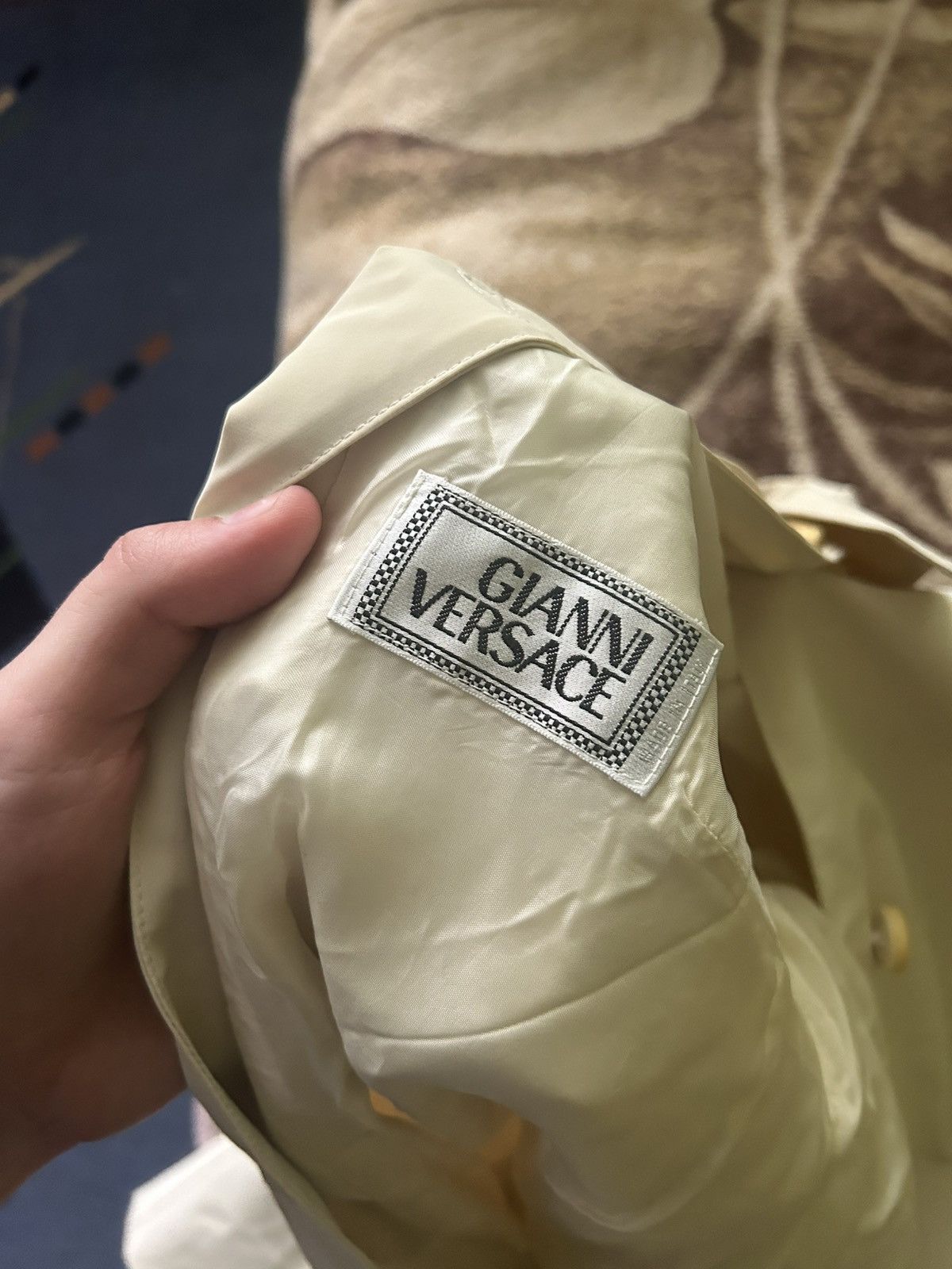 Vintage Vintage Gianni Versace Trench Coat 90s Italy Rare Size M / L Size M / US 6-8 / IT 42-44 - 19 Thumbnail