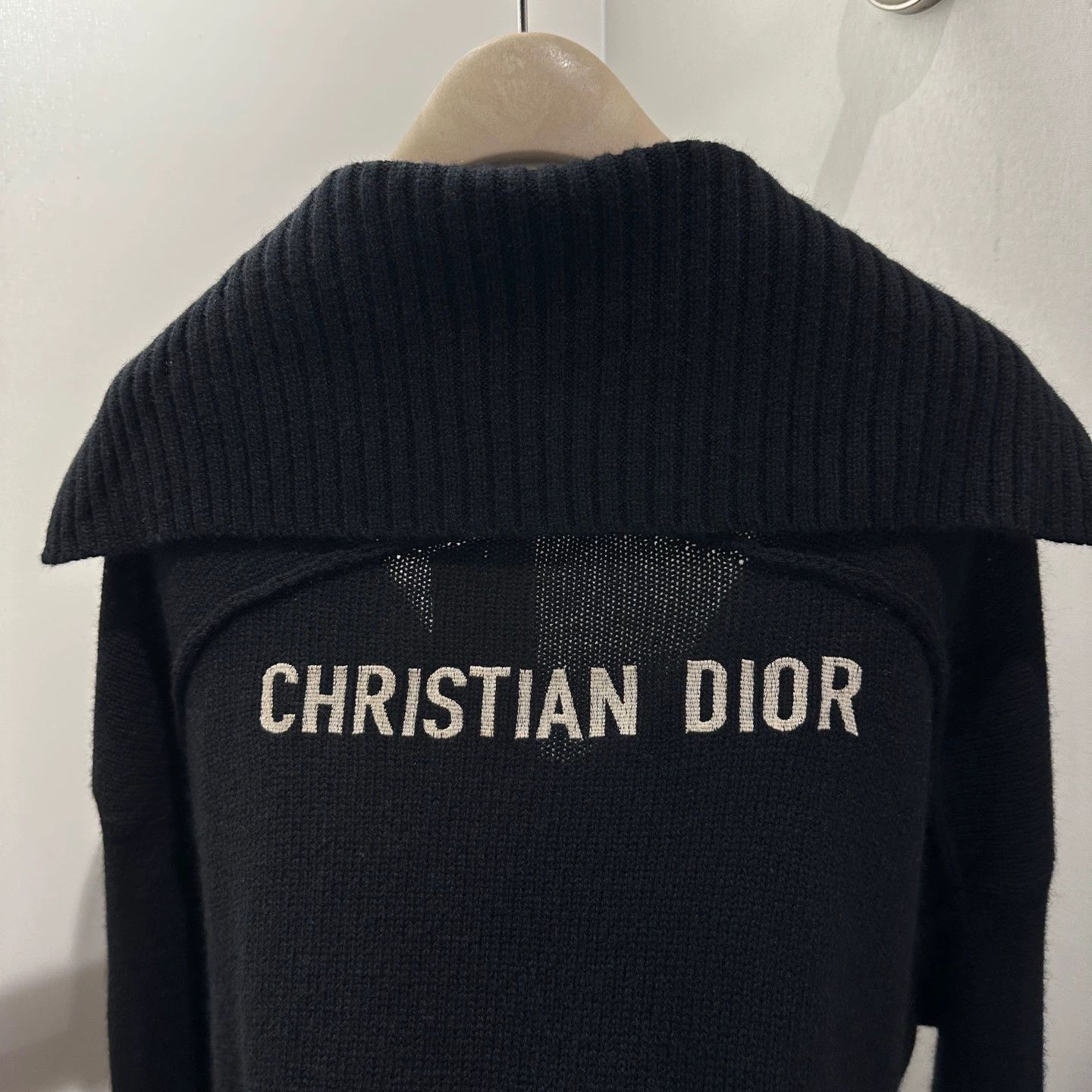 Christian Dior Monsieur Dior FW25 Collared Logo Cashmere Sweater 38 apr716 Size S / US 4 / IT 40 - 6 Thumbnail