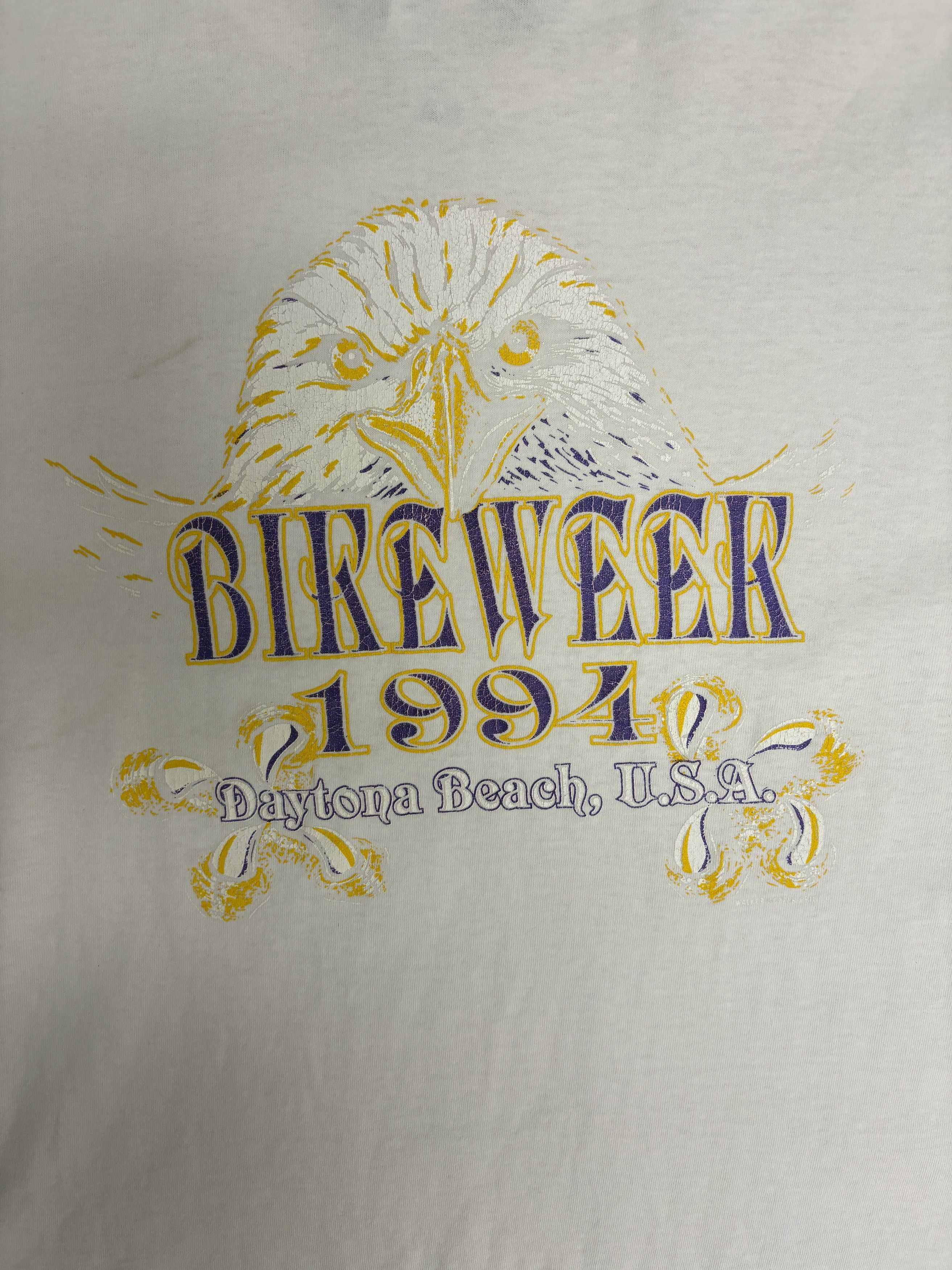 Adidas Daytona Beach Bike Week 1994 Vintage White T-Shirt Tee Size US L / EU 52-54 / 3 - 2 Thumbnail