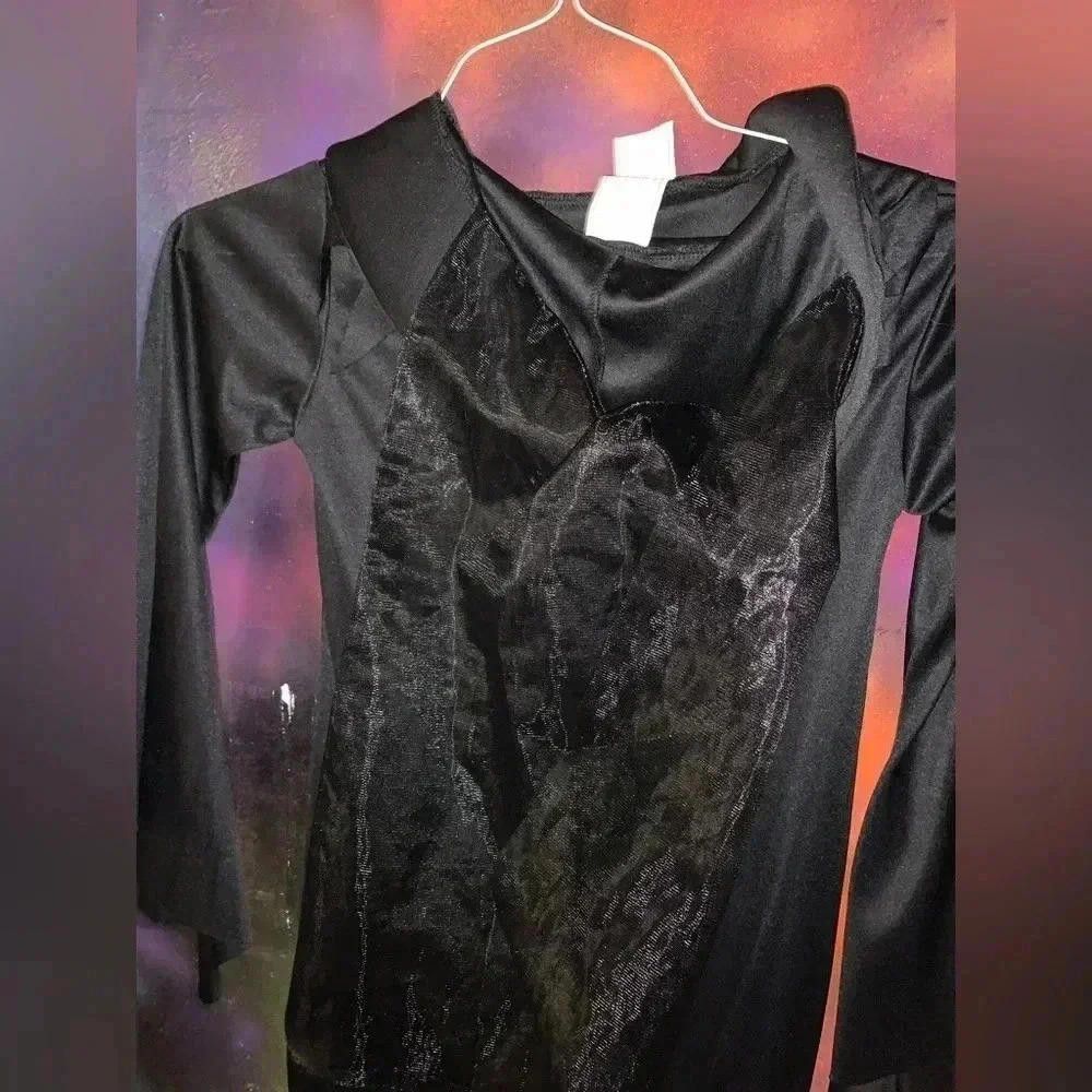 Designer Gothic Hooded Dress with Flared Sleeves Size ONE SIZE - 5 Thumbnail