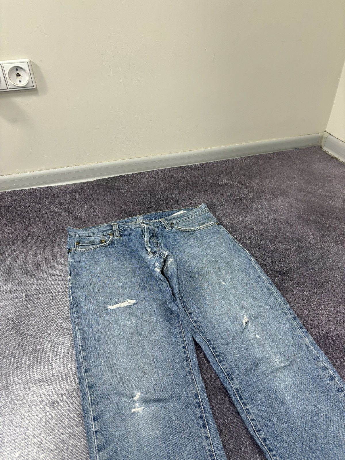 Carhartt Vintage Carhartt Denim Blue Work Hype Slim Klondike Jeans Size US 29 - 11 Thumbnail