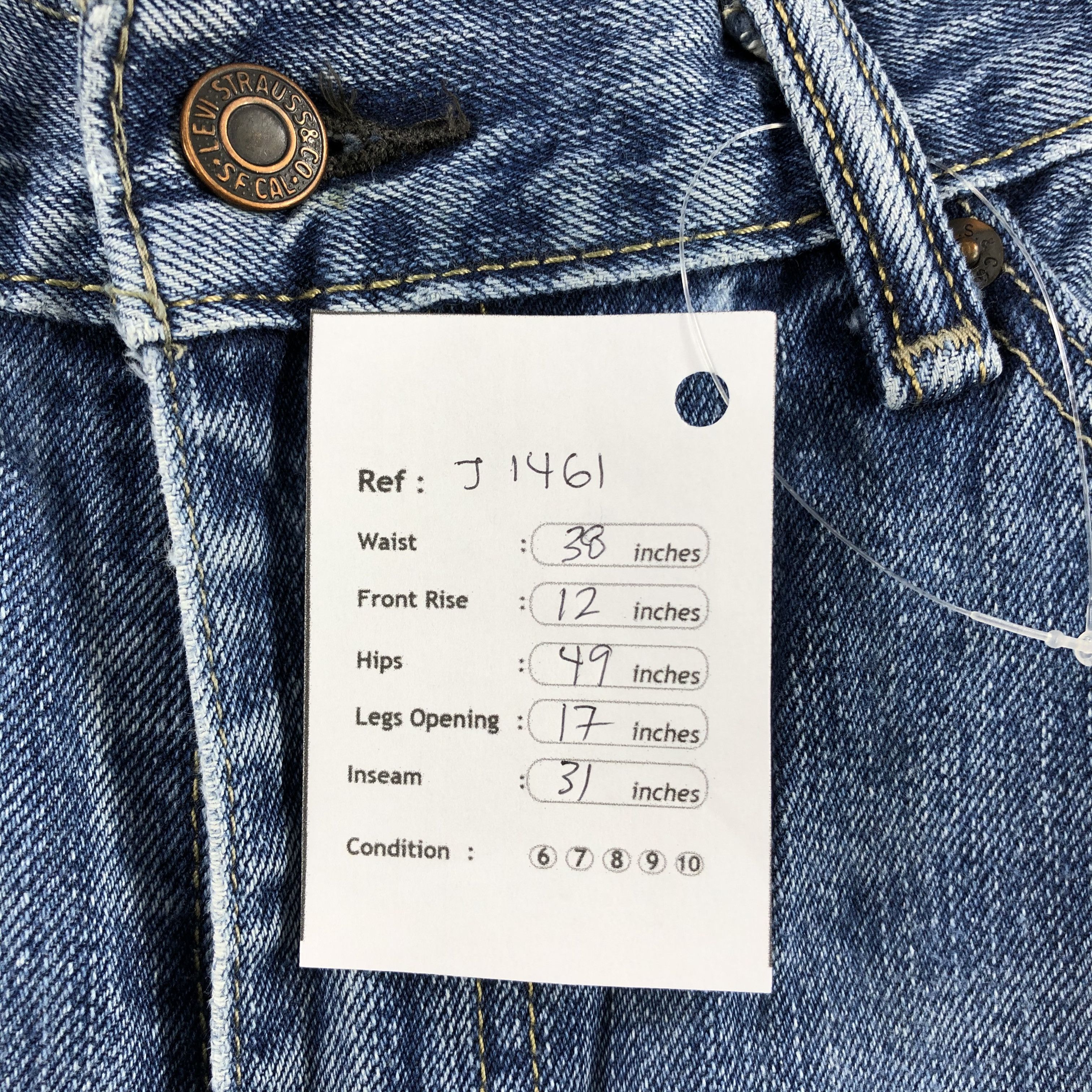 Levi's Vintage Blue Wash Levis 514 Jeans-J1461 Size US 38 / EU 54 - 16 Thumbnail