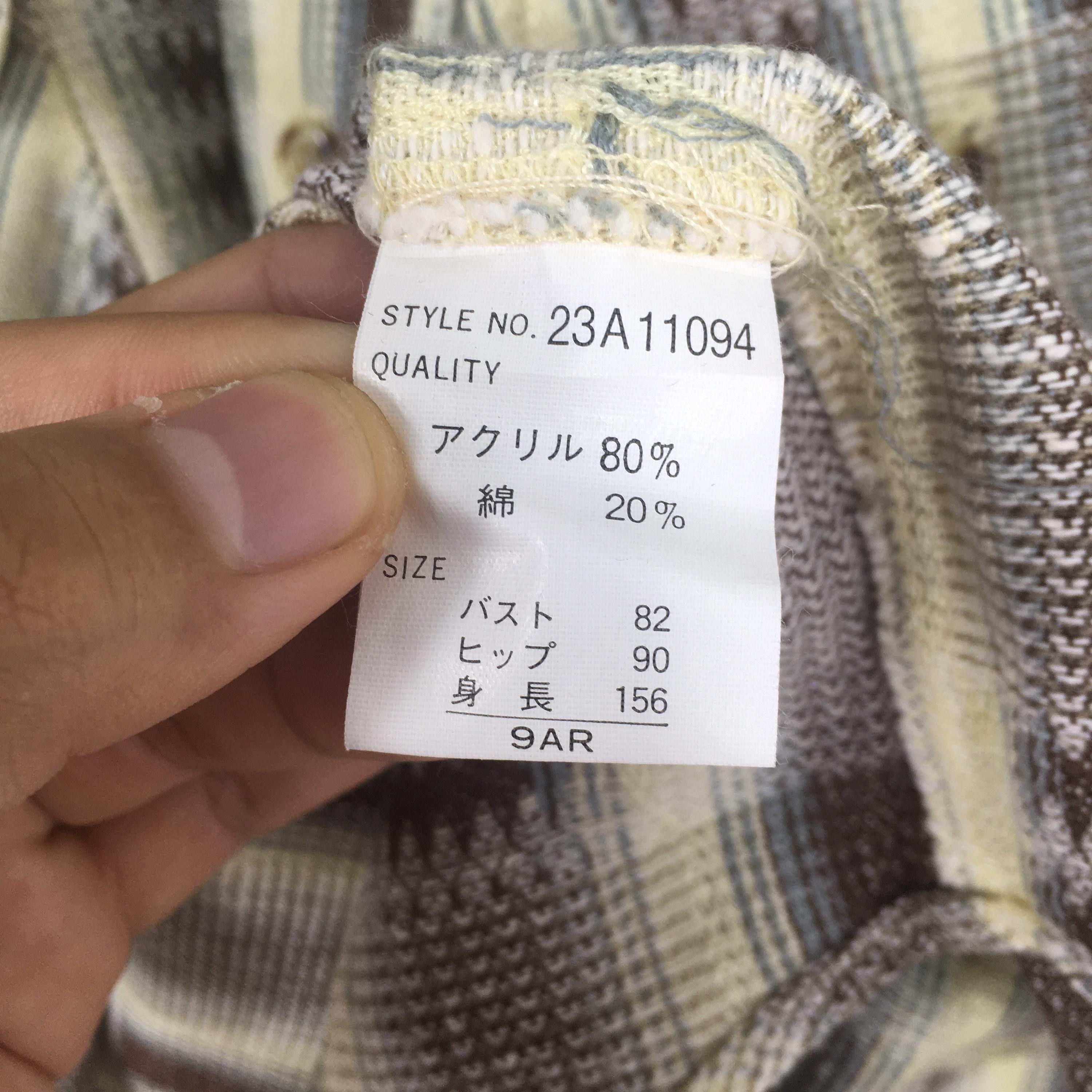 Flannel × Vintage Vintage 90's Tartan Aztec Pattern Flannel Shirt Medium Size US M / EU 48-50 / 2 - 6 Thumbnail