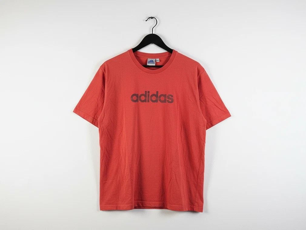 Adidas Adidas Y2K 2001 Spellout Faded Red Graphic Tee Vintage XL Size US XL / EU 56 / 4 - 1 Thumbnail