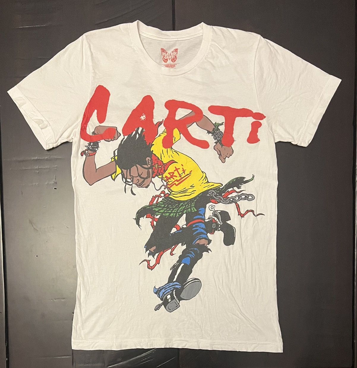 Playboi Carti Playboi Carti Clown Skull Tour White Tee | Grailed