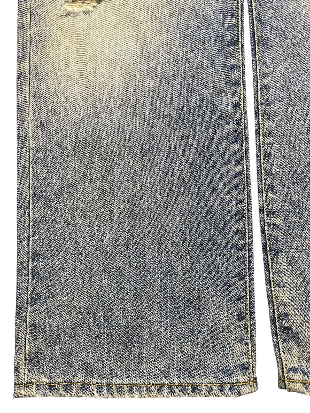 Uniqlo Vintage Uniqlo Blue Mud Wash Faded Distress Whiskers Baggy Size US 36 / EU 52 - 7 Thumbnail