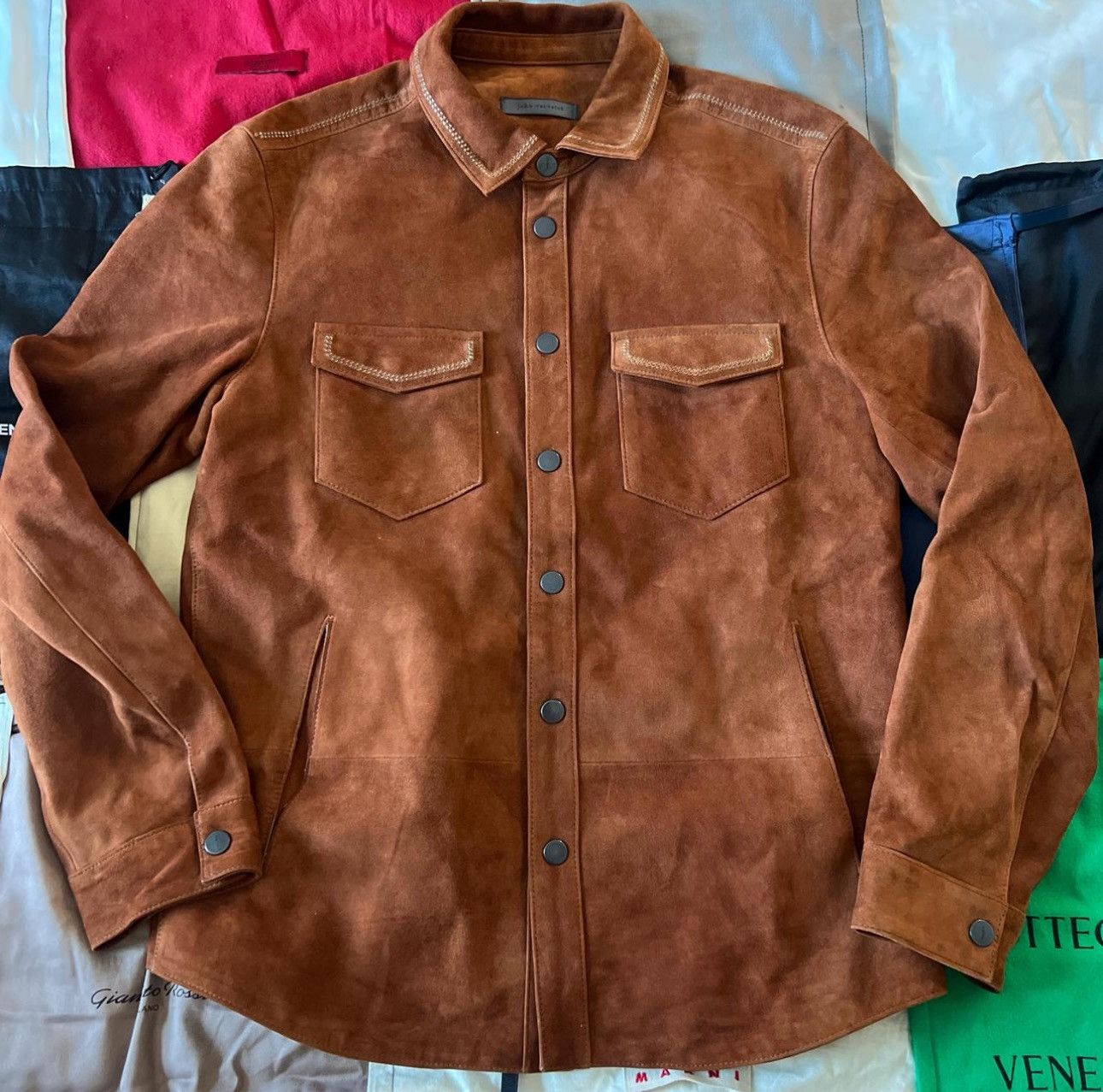 John Varvatos Leather suede John Varvatos Size US M / EU 48-50 / 2 - 2 Thumbnail