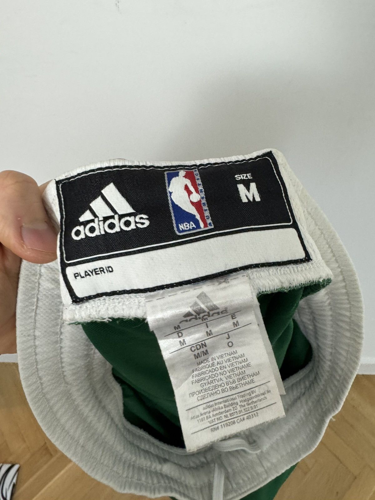 NBA Boston Celtics Adidas NBA Shorts Basketball Green 2012 rare Size US 32 / EU 48 - 4 Thumbnail