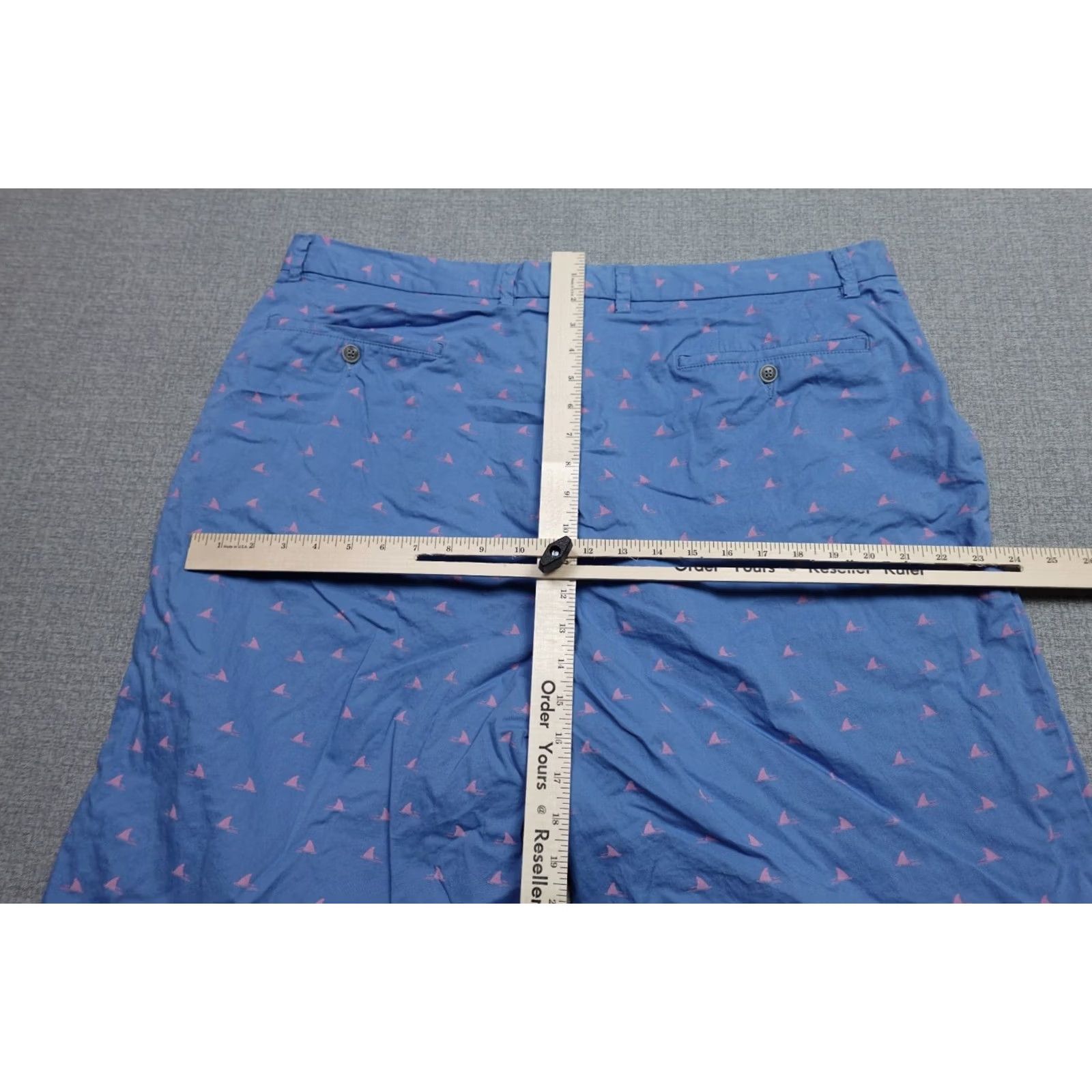 Peter Millar Peter Millar Shorts Mens 42L Blue Shark All Over Print Chino Golf Flat Front Shorts Mens Blue Shark All Over Print Chino Flat Front Size US 42 / EU 58 - 7 Thumbnail