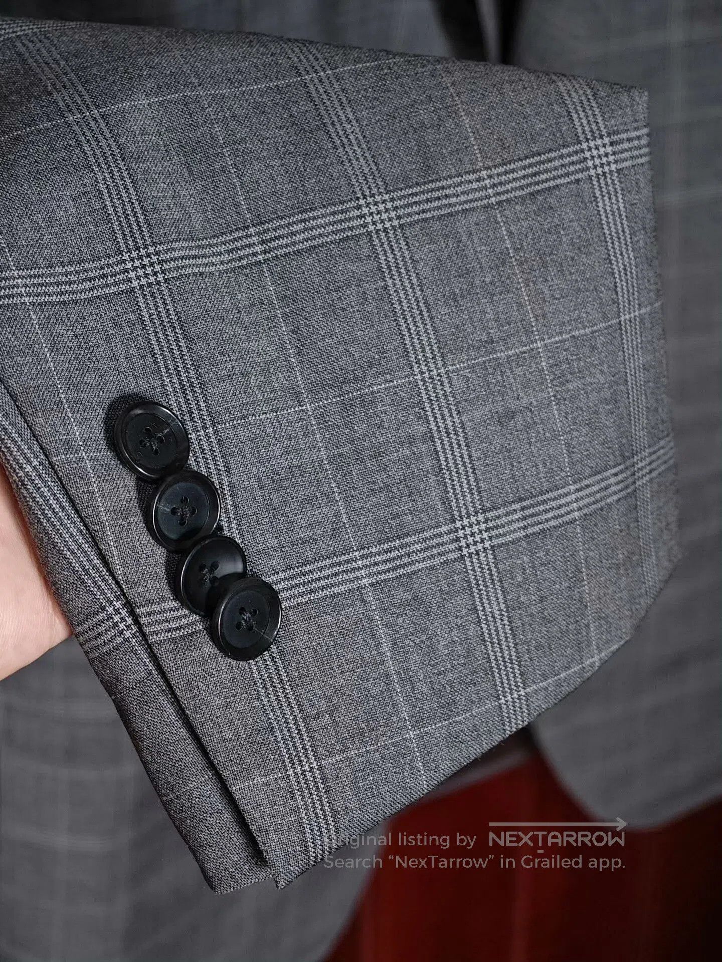 Japanese Brand Italian Custom Gray Wool Blend Suit. Size US S / EU 44-46 / 1 - 4 Thumbnail