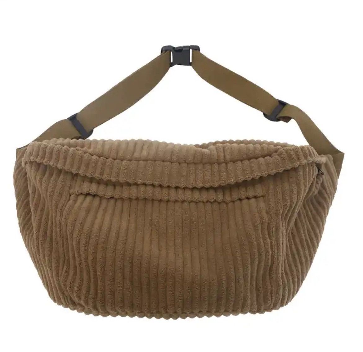 Japanese Brand Unisex Large Capacity Corduroy Chest Bags Size ONE SIZE - 4 Thumbnail