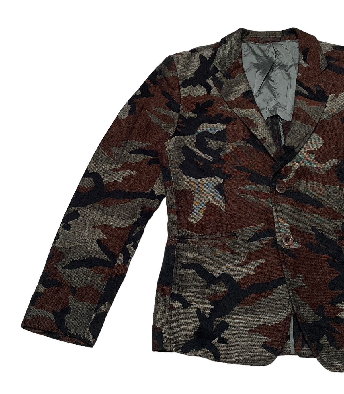Comme des Garcons × Japanese Brand × Vintage Vintage Comme Des Garcons Homme Camouflage Jacket 2000s Size US S / EU 44-46 / 1 - 5 Thumbnail