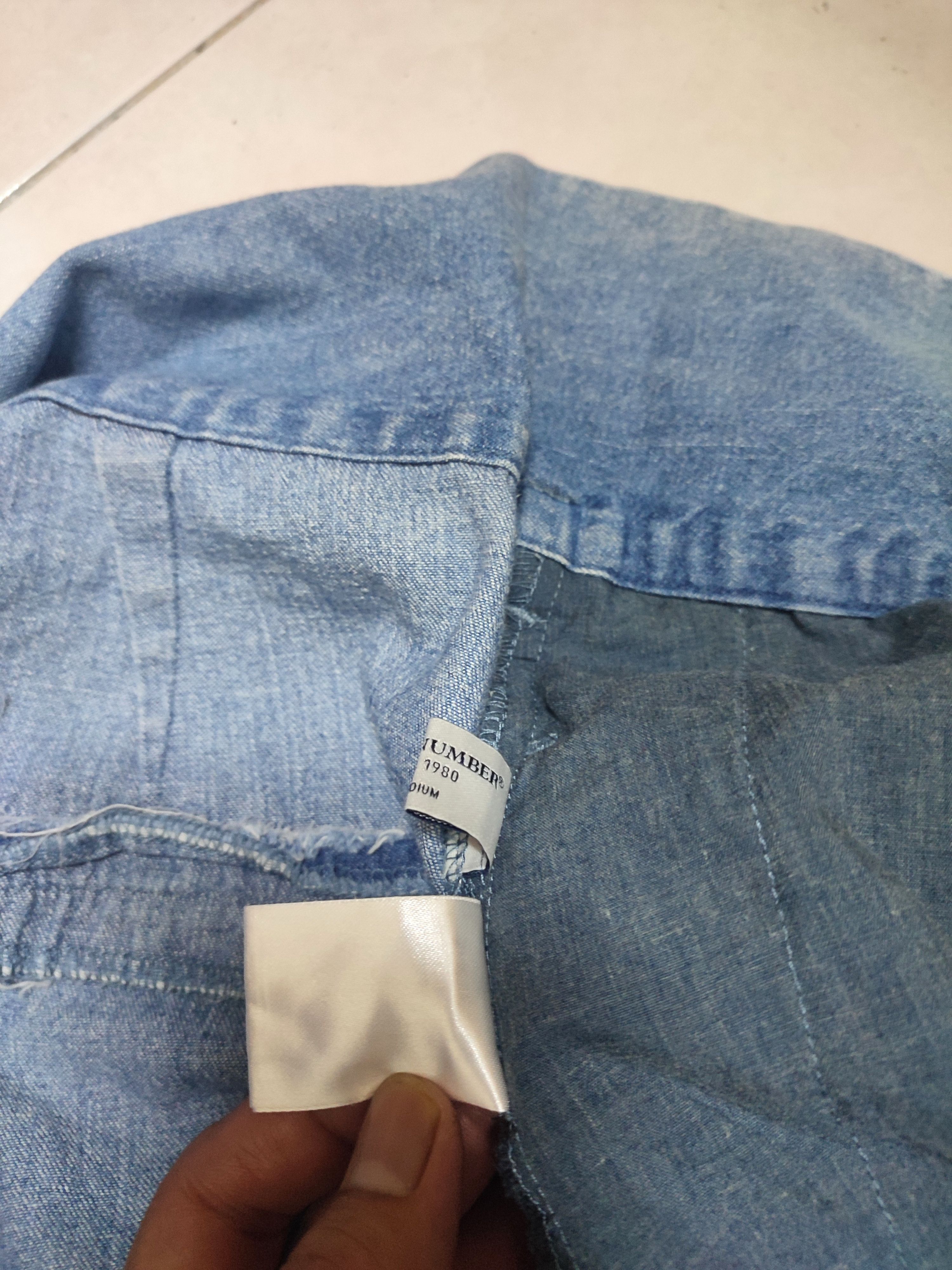 Japanese Brand Vintage Back Number Wide Leg Culottes Denim Size US 30 / EU 46 - 11 Thumbnail