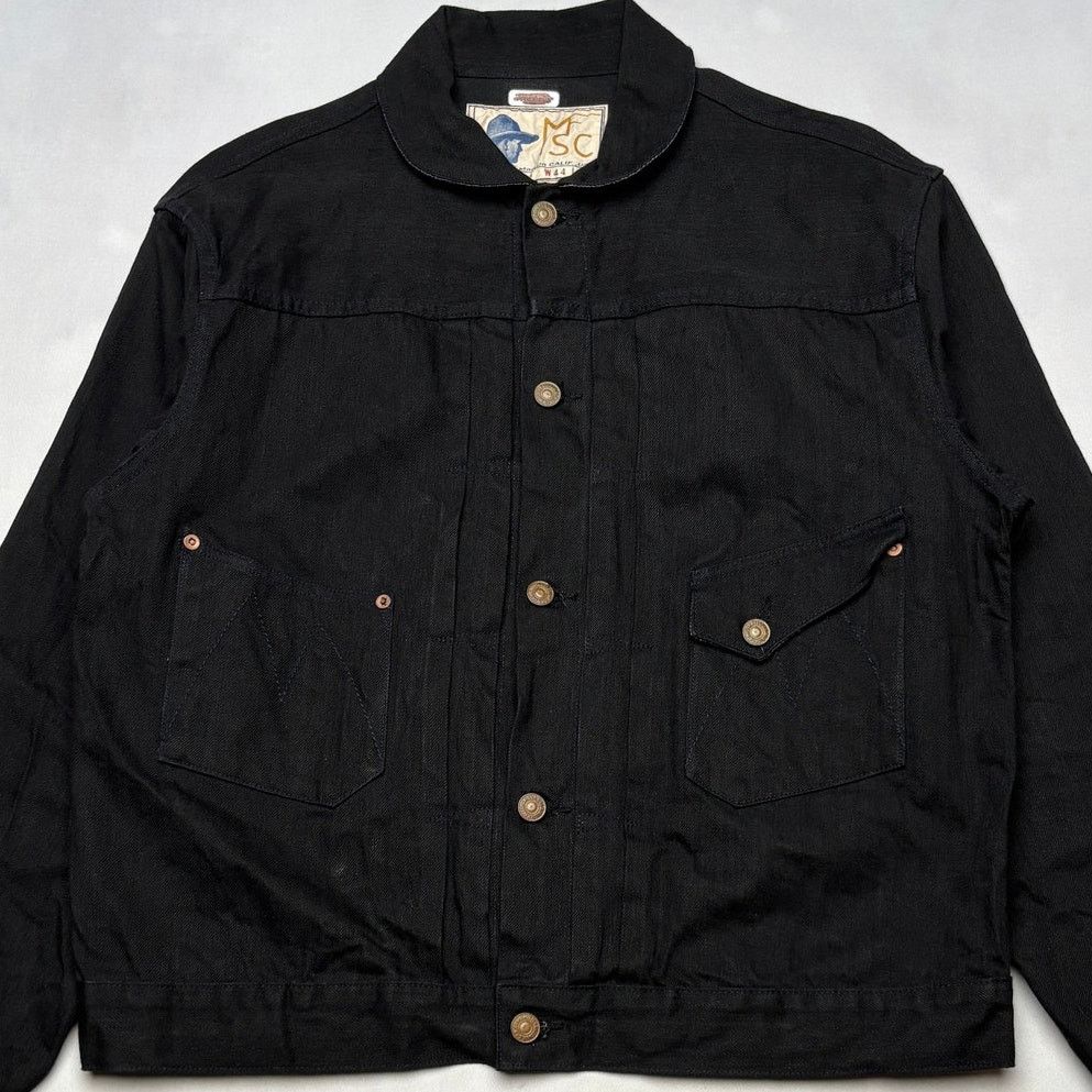 Mister Freedom × Sugar Cane Mister Freedom Sugar Cane Ranch Blouse Black Denim Jacket 44 Size US L / EU 52-54 / 3 - 2 Thumbnail