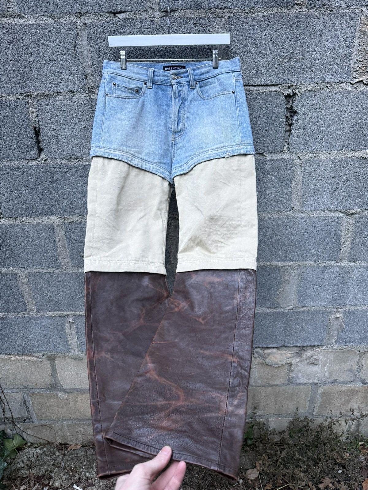 Balenciaga SS18 Balenciaga Triple Layer Pants Size US 29 - 1 Thumbnail