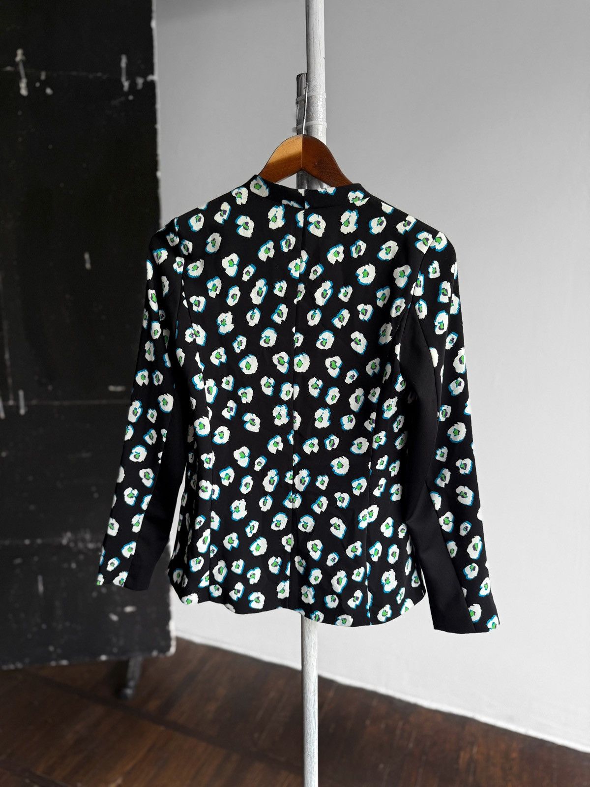 Designer Marc Cain Womens Premium Multicolor Floral Blazer Jacket Size M / US 6-8 / IT 42-44 - 3 Thumbnail