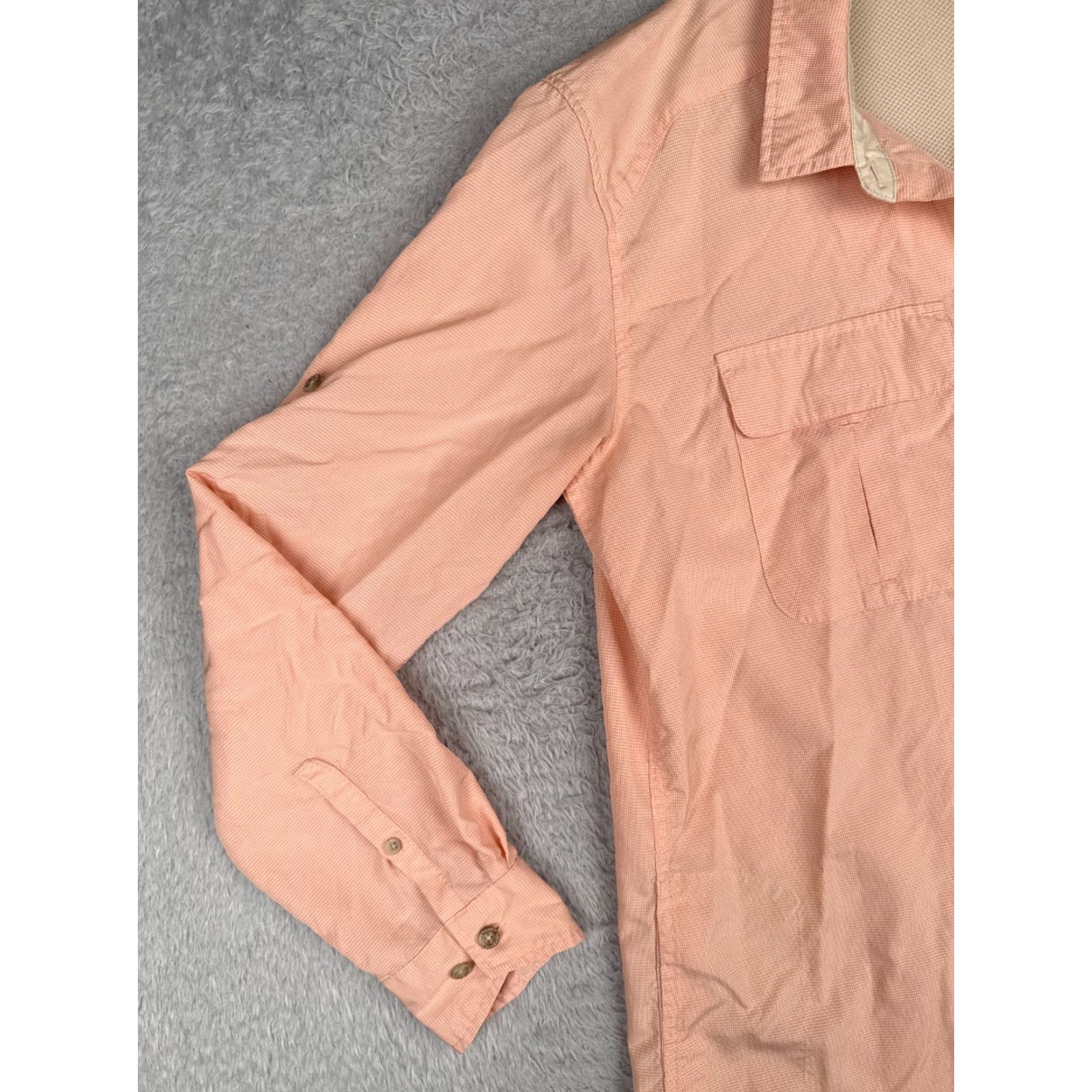 Eddie Bauer Eddie Bauer Shirt Women Large Tall Pink Pocket Button Up Fish Angler Long Sleeve Shirt? Size L / US 10 / IT 46 - 3 Thumbnail