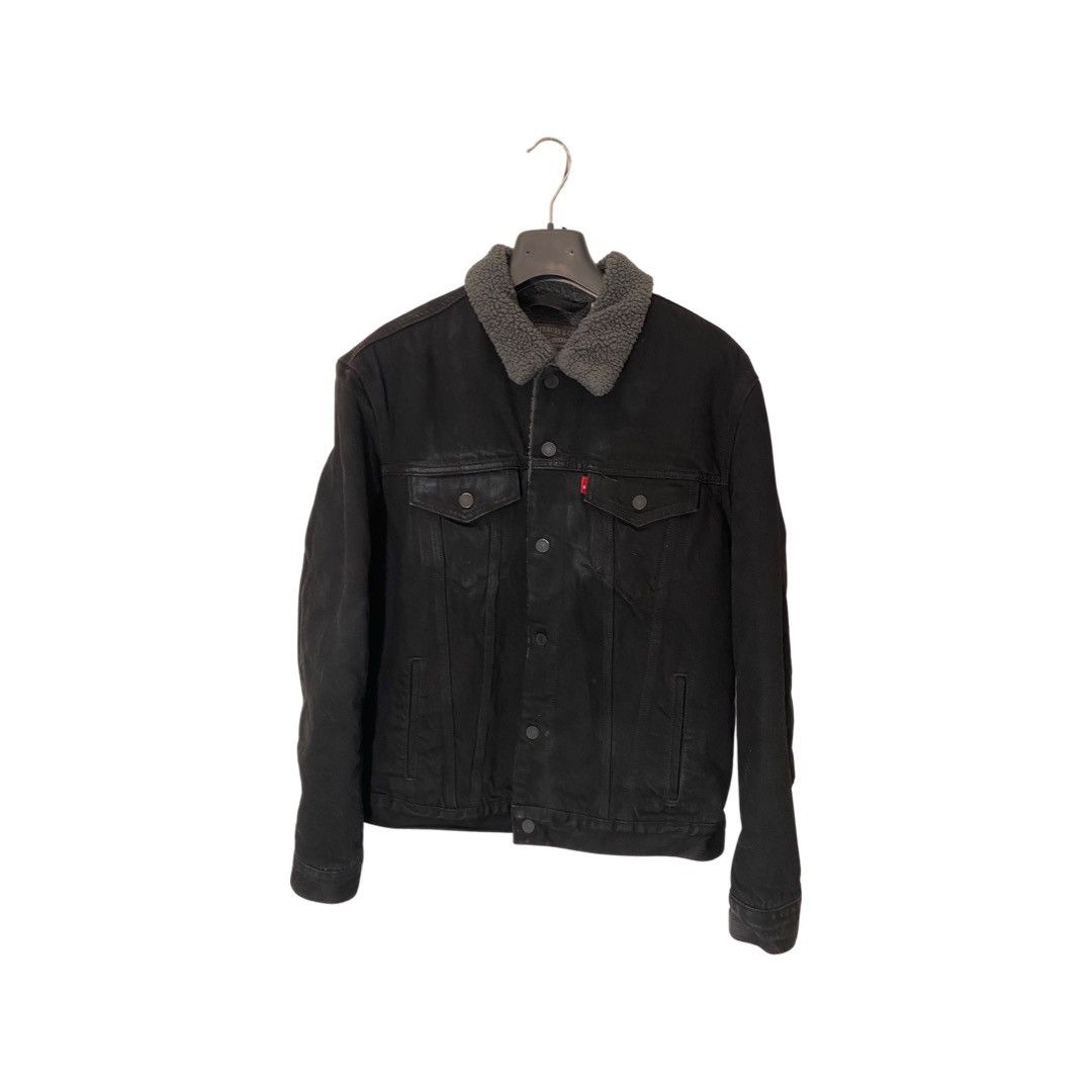 Levi's Levi’s Black Trucker Jacket Sherpa | Grailed