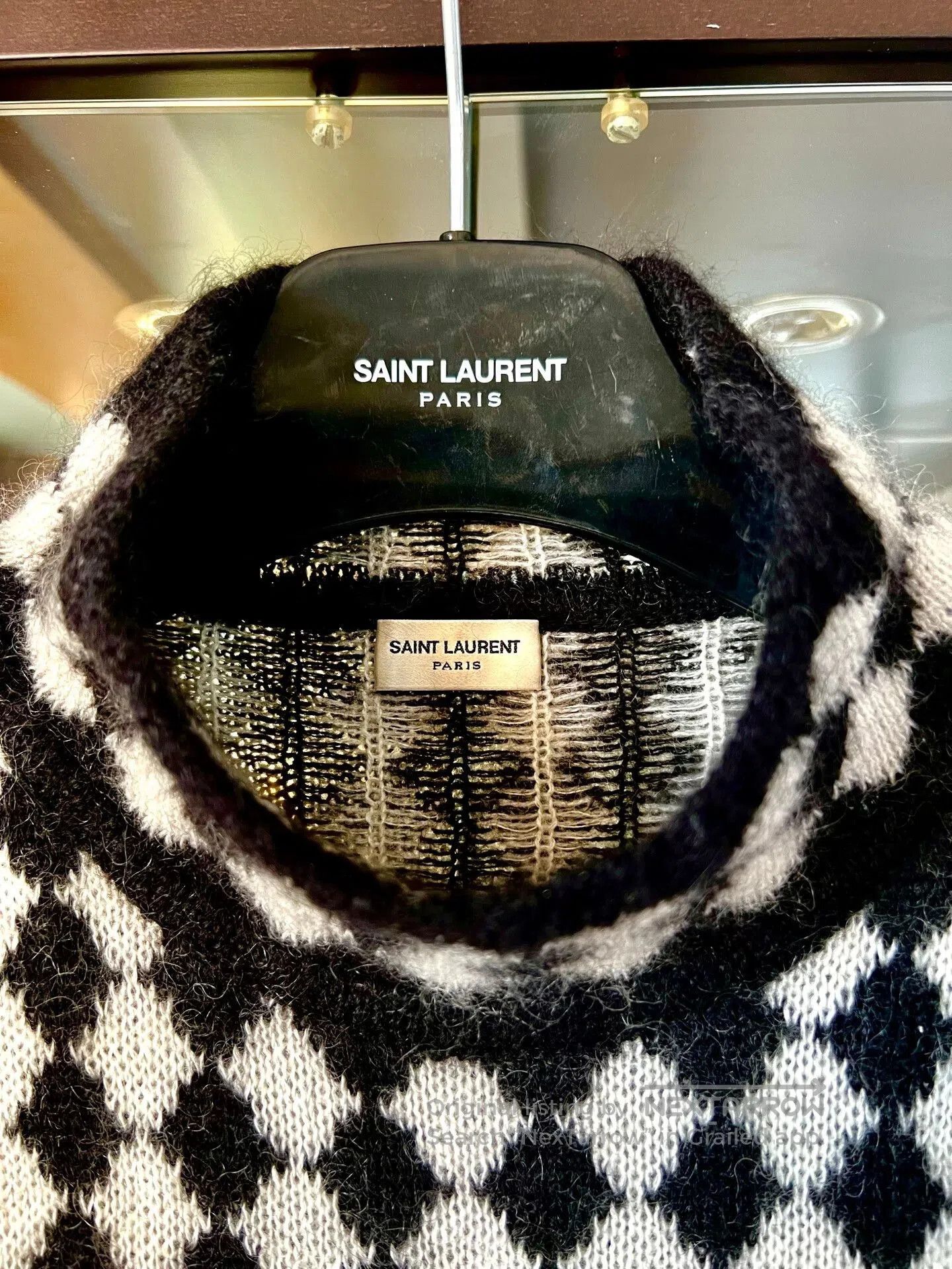 Saint Laurent Paris saint laurent black and white check turtleneck. Size US XL / EU 56 / 4 - 3 Thumbnail