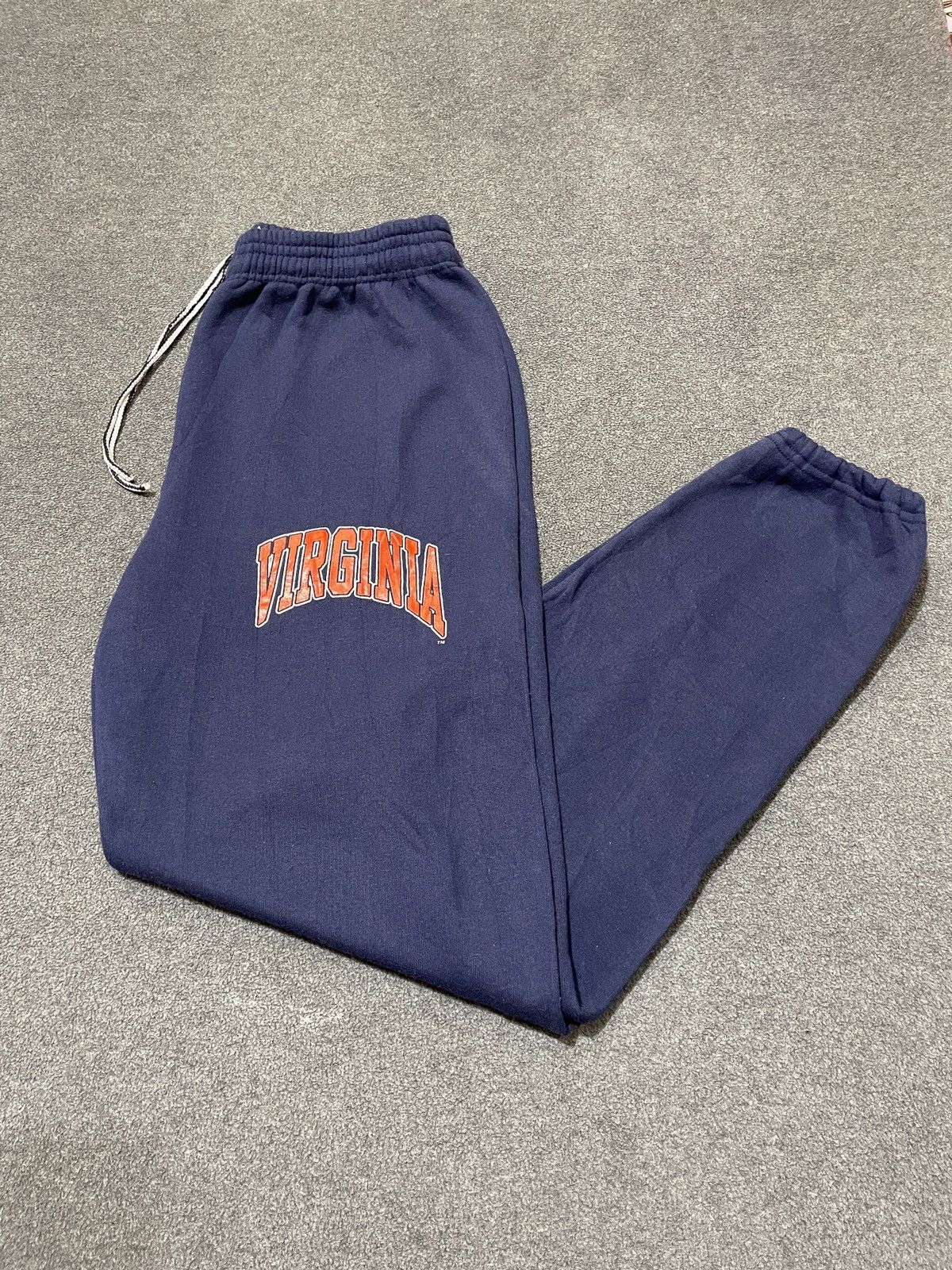 Vintage 80s Dodger University Of Virginia Sweatpants Navy Size US 30 / EU 46 - 1 Thumbnail