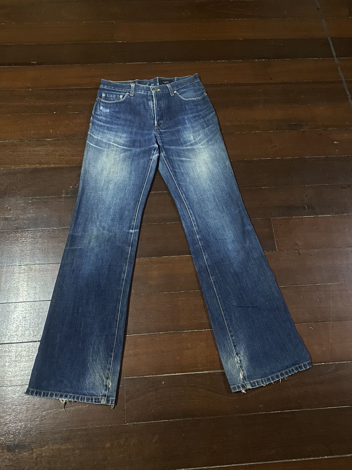 Yohji Yamamoto Vintage INED Homme BY Yohji Yamamoto BOOT CUT Distressed Size US 32 / EU 48 - 1 Thumbnail