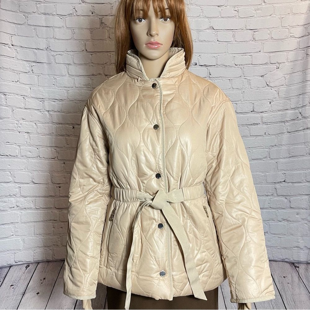 Kate Spade NWT New $260 Kate Spade Relaxed Belted Onion Quilted Jacket Size XS / US 0-2 / IT 36-38 - 2 Thumbnail