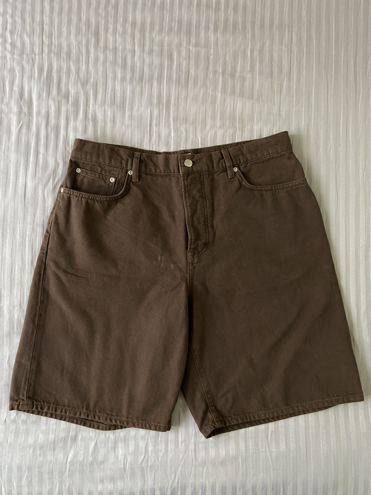 Stussy × Vintage Stussy Washed Brown Denim BigOl Short 28 SIZE Size US 28 / EU 44 - 5 Thumbnail