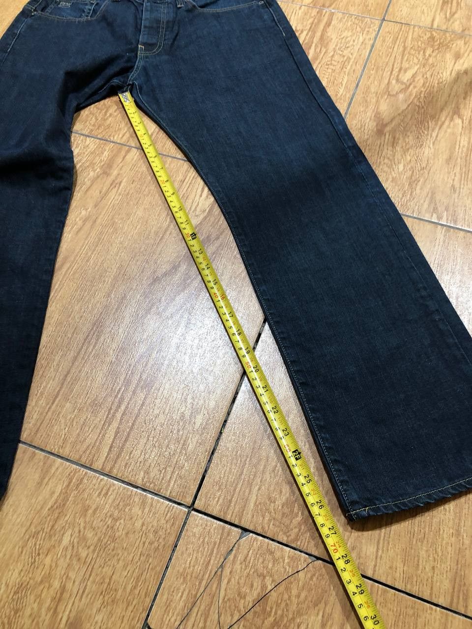 G-Star G-Star Raw 3301 Denim Dark Wash Button Fly Jeans Size US 31 - 5 Thumbnail