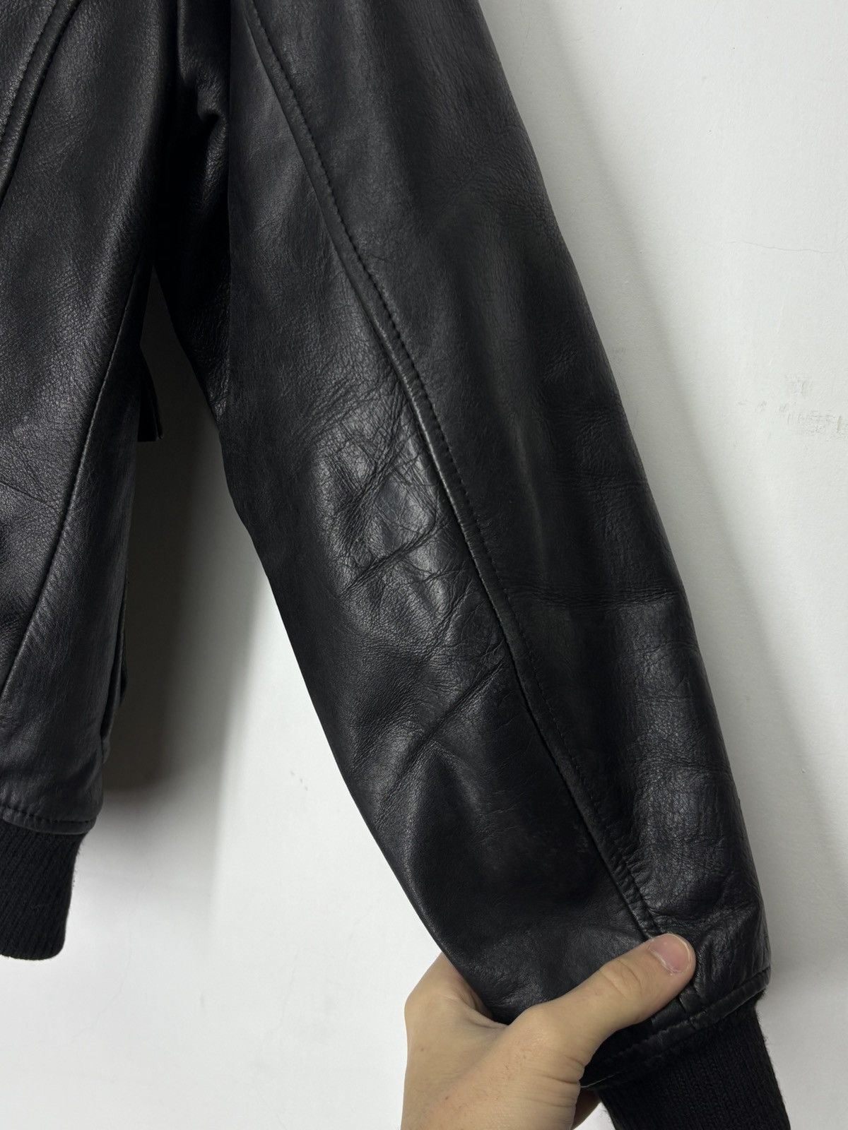 Schott Schott USA Army Type Garment Aviator Leather Jacket Size US S / EU 44-46 / 1 - 22 Thumbnail