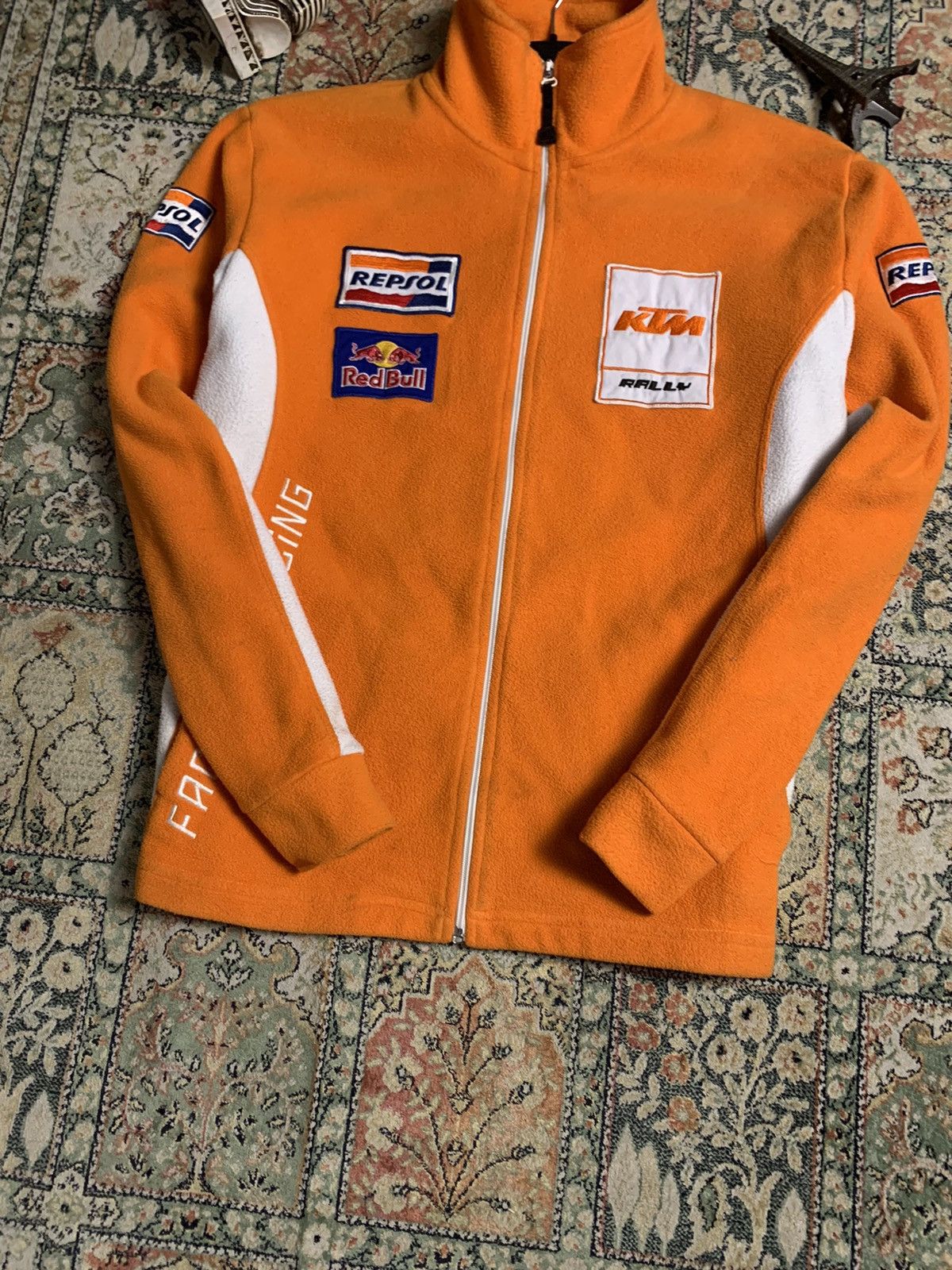 Other Vintage KTM Racing Moto Red Bull logo fleece jacket Size US M / EU 48-50 / 2 - 3 Thumbnail