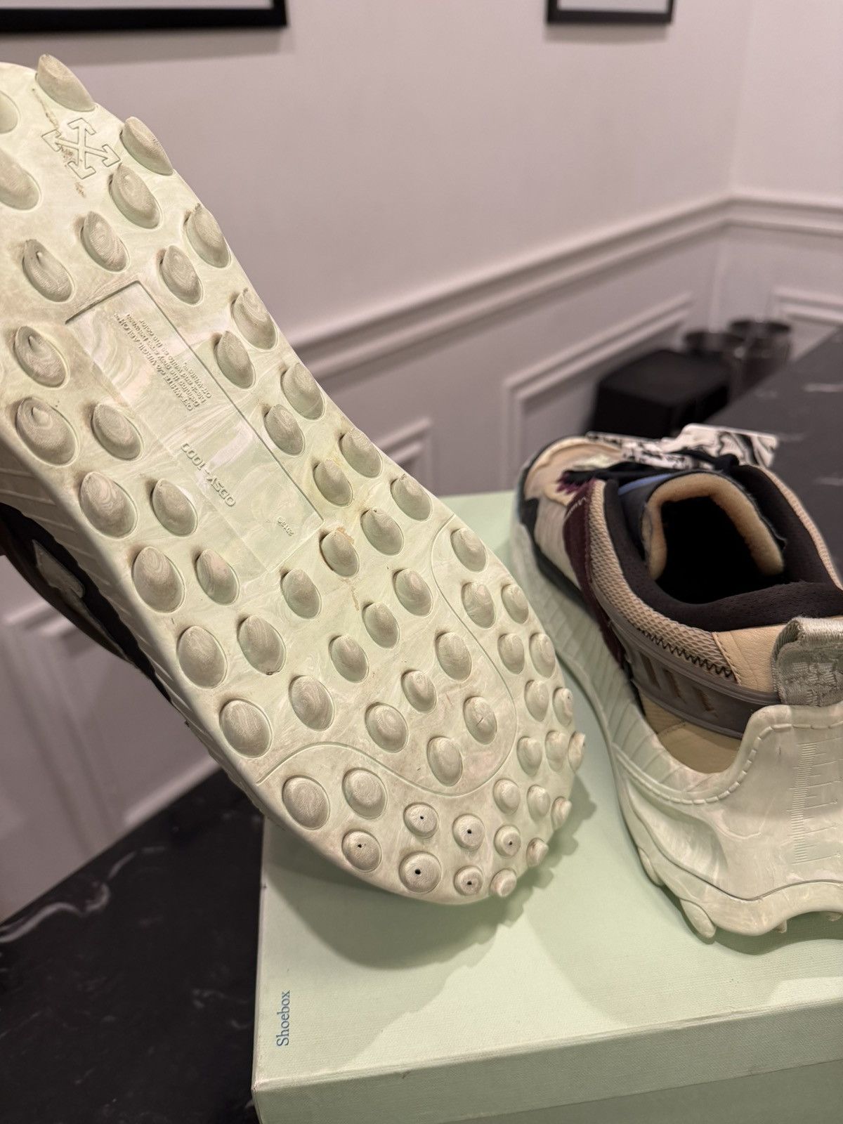 Off-White Off-white Odsy-1000 Green marble Size US 12 / EU 45 - 9 Thumbnail