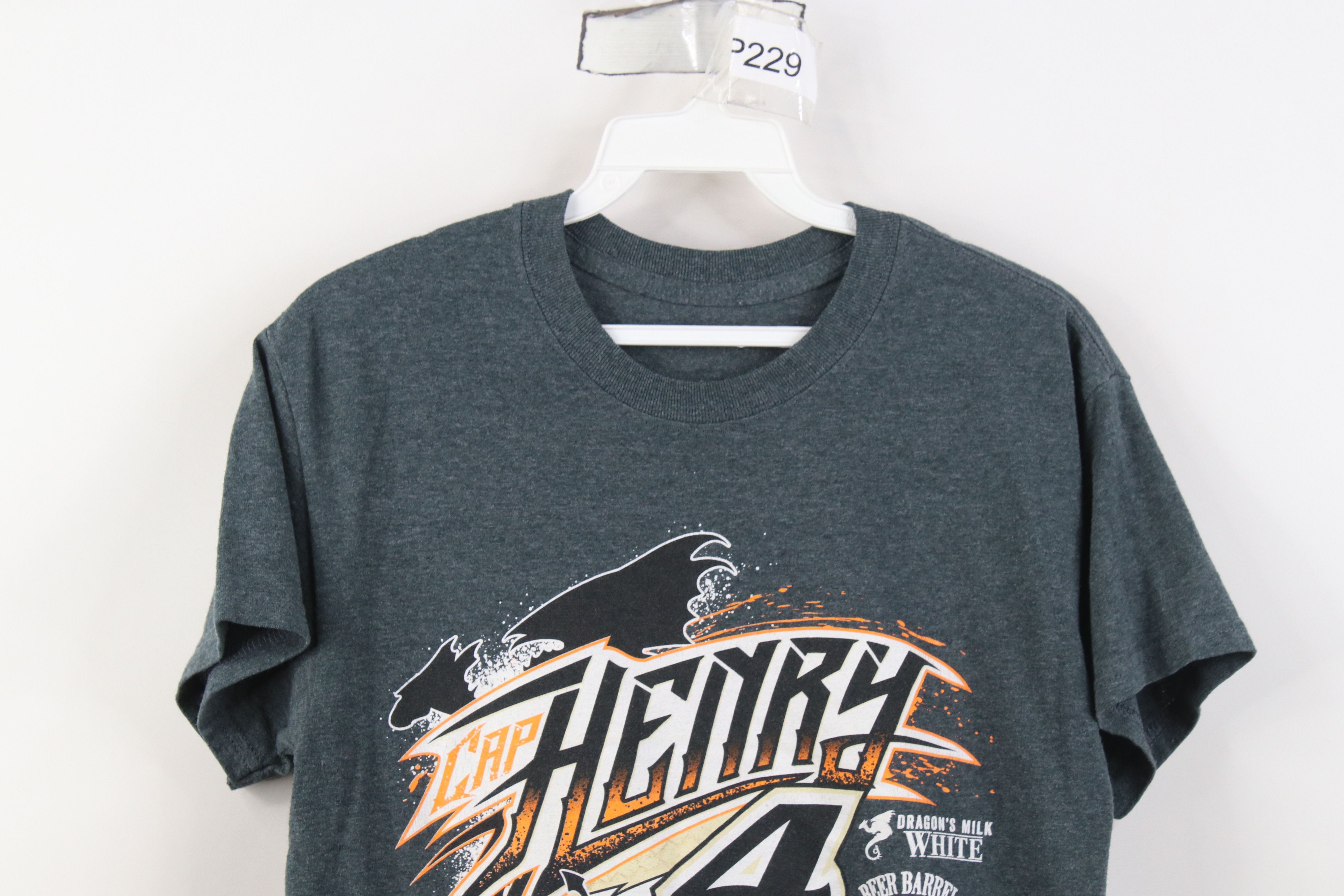 Vintage Vintage Y2K Henry Racing Short Sleeve T-Shirt Heather Gray Size US S / EU 44-46 / 1 - 2 Thumbnail