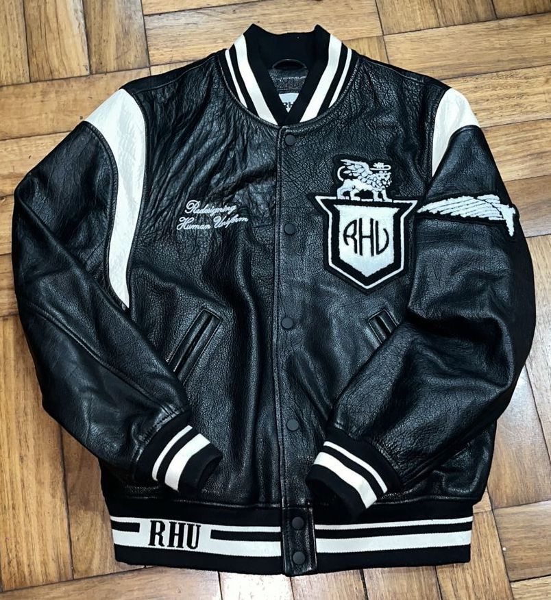 Rhude × Zara chaqueta cuero varsity bomber Size US M / EU 48-50 / 2 - 1 Thumbnail