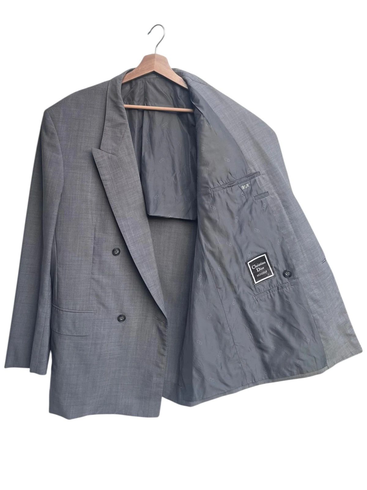 Christian Dior Monsieur Christian Dior Monsieur Double Breasted Wool Blazer Size US XL / EU 56 / 4 - 3 Thumbnail