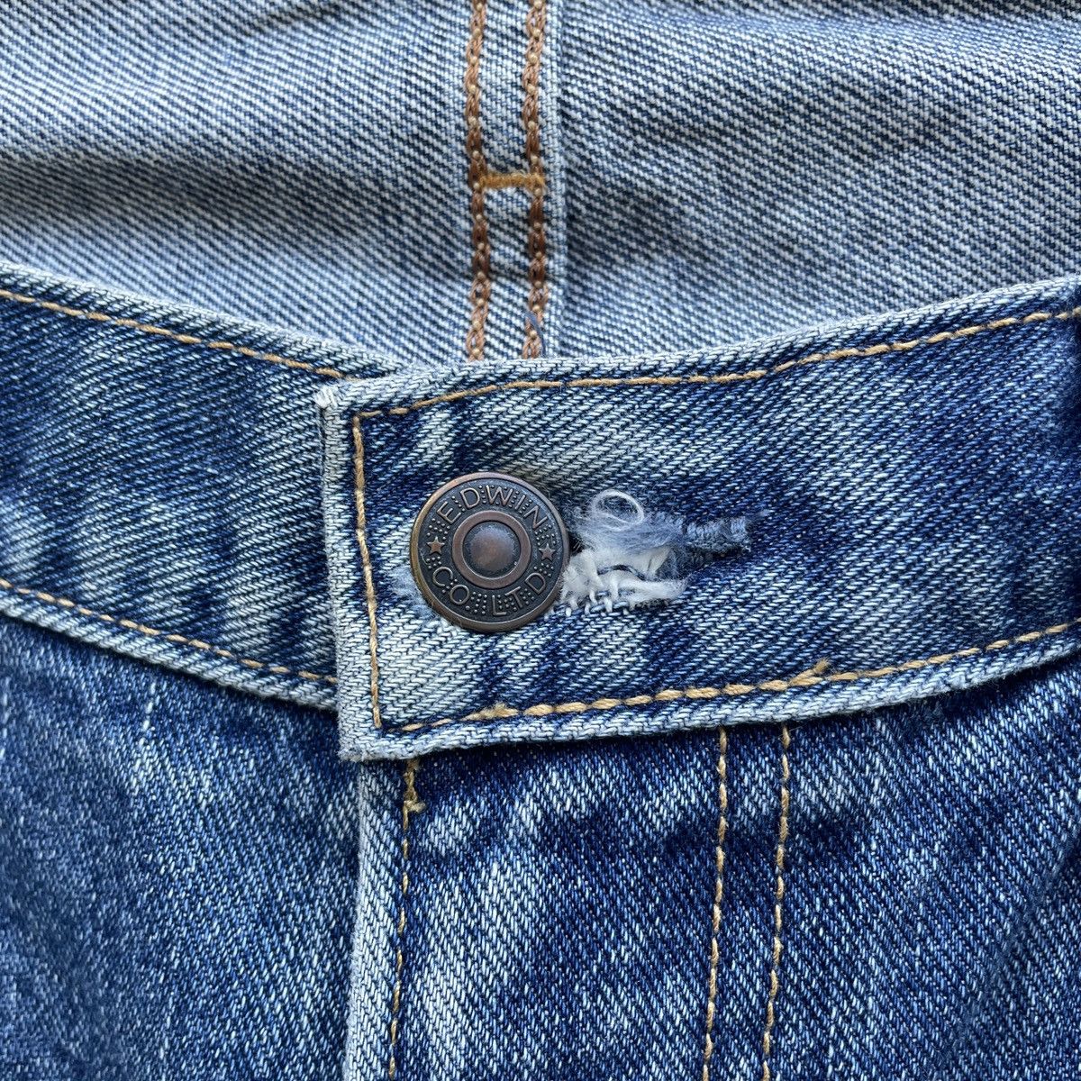 Edwin Vintage Edwin Japan Loose Fit Tapered Leg Jeans Pants Denim Size US 34 / EU 50 - 6 Thumbnail