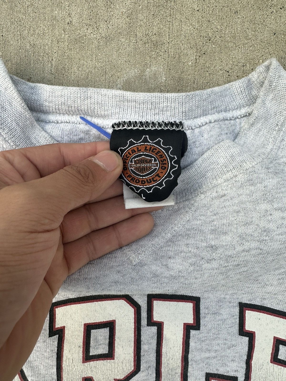 Harley Davidson × Vintage Vintage Harley Davidson Men's Sweater Logo Crewneck Large Size US L / EU 52-54 / 3 - 2 Thumbnail