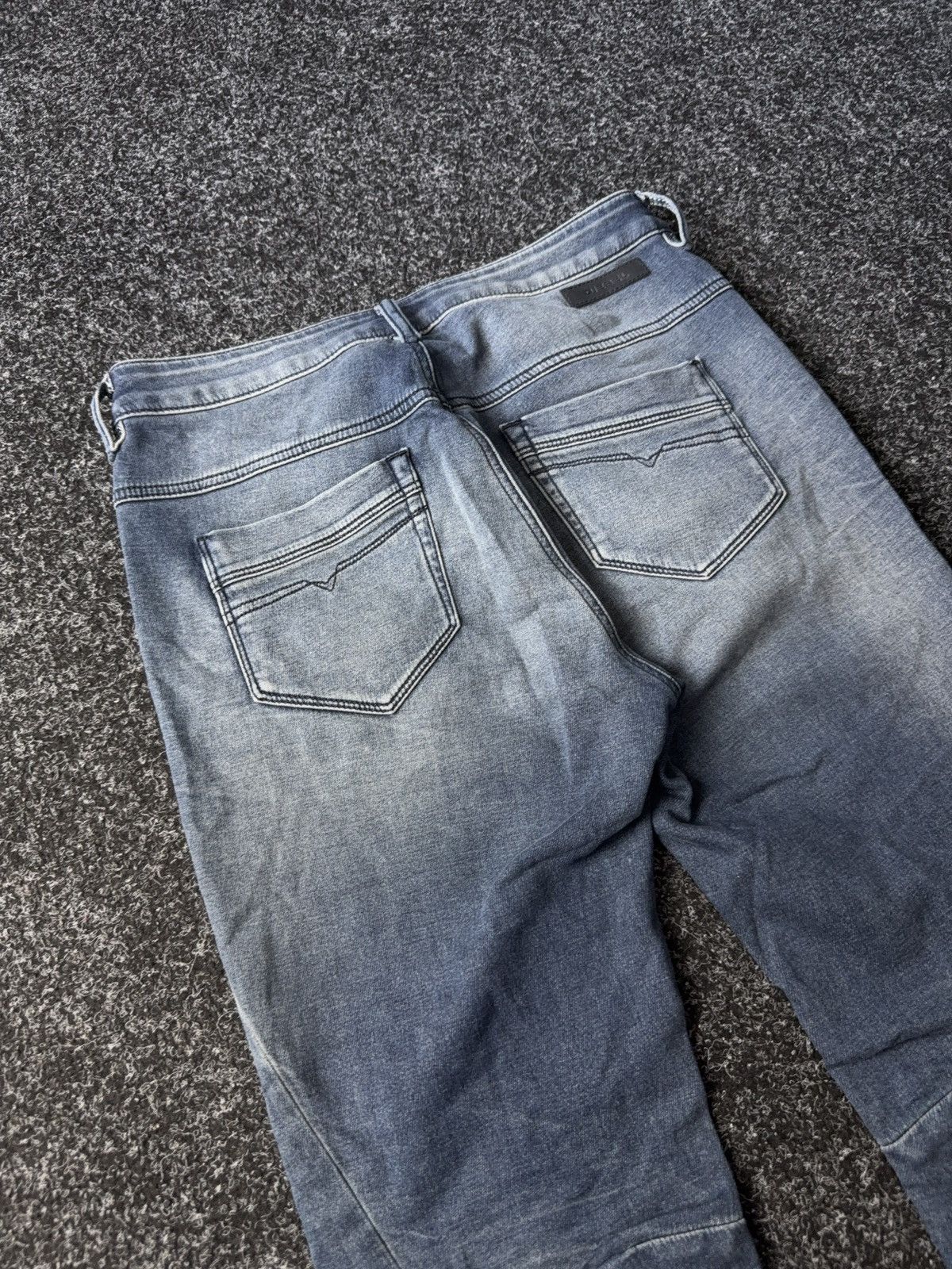 Diesel Designer Luxury Diesel Fayza-Ne Distressed Retro Jeans Y2K Size 25" / US 0 / IT 36 - 14 Thumbnail